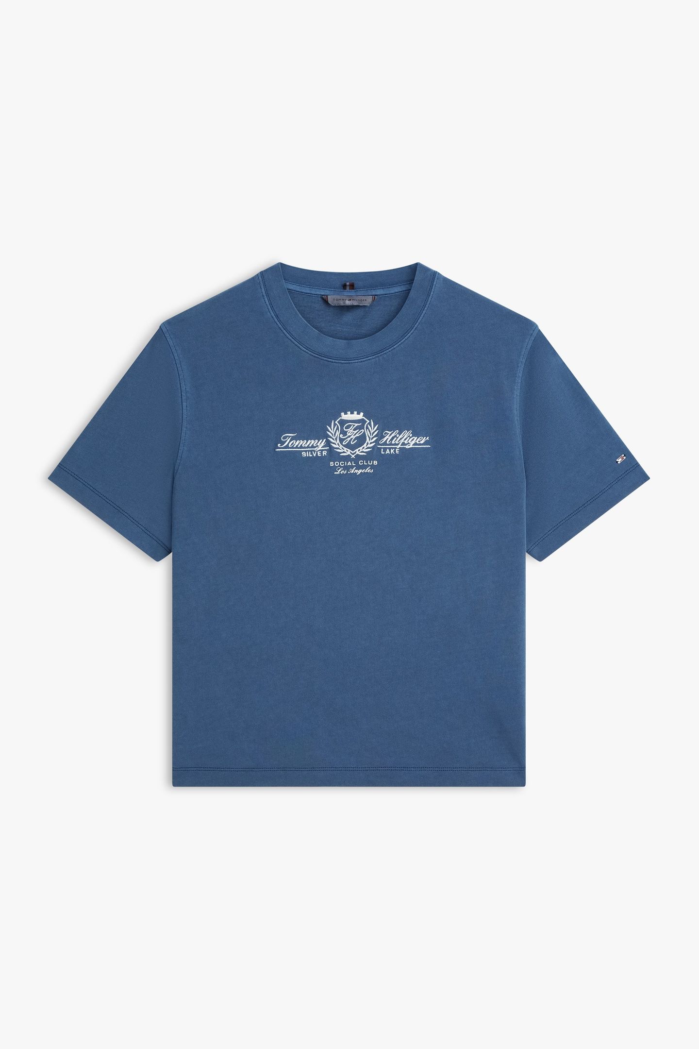 VARSITY CREST MODERN T-SHIRT DARK NIGHT NAVY 4