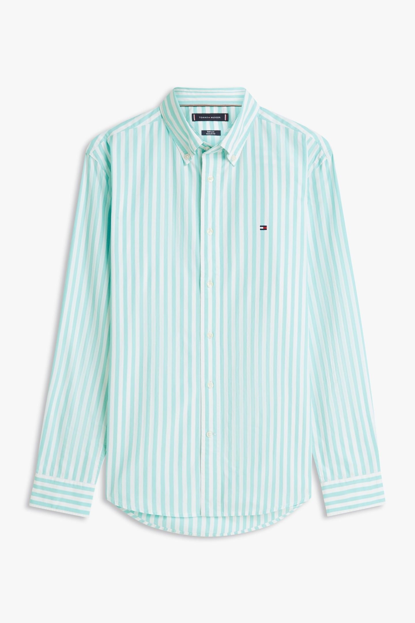 FLEX POPLIN CLASSIC SHIRT ARCTIC AQUA/STRIPE 4