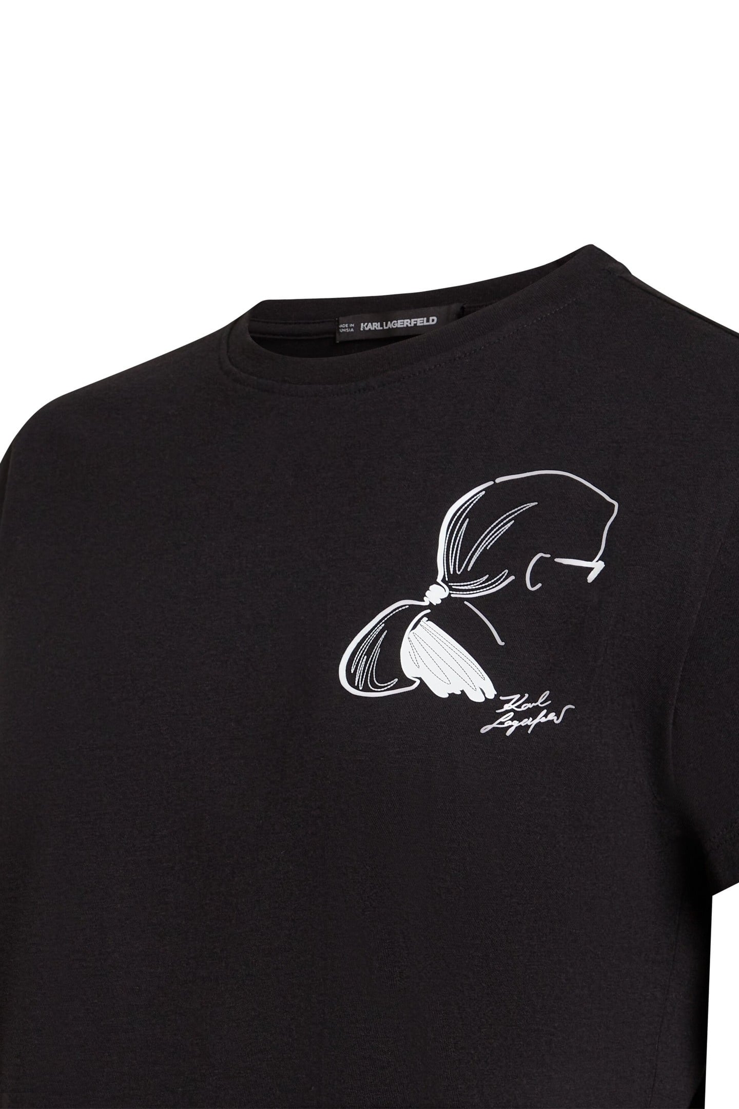 SKETCH CAMEO PRINT T-SHIRT BLACK 3
