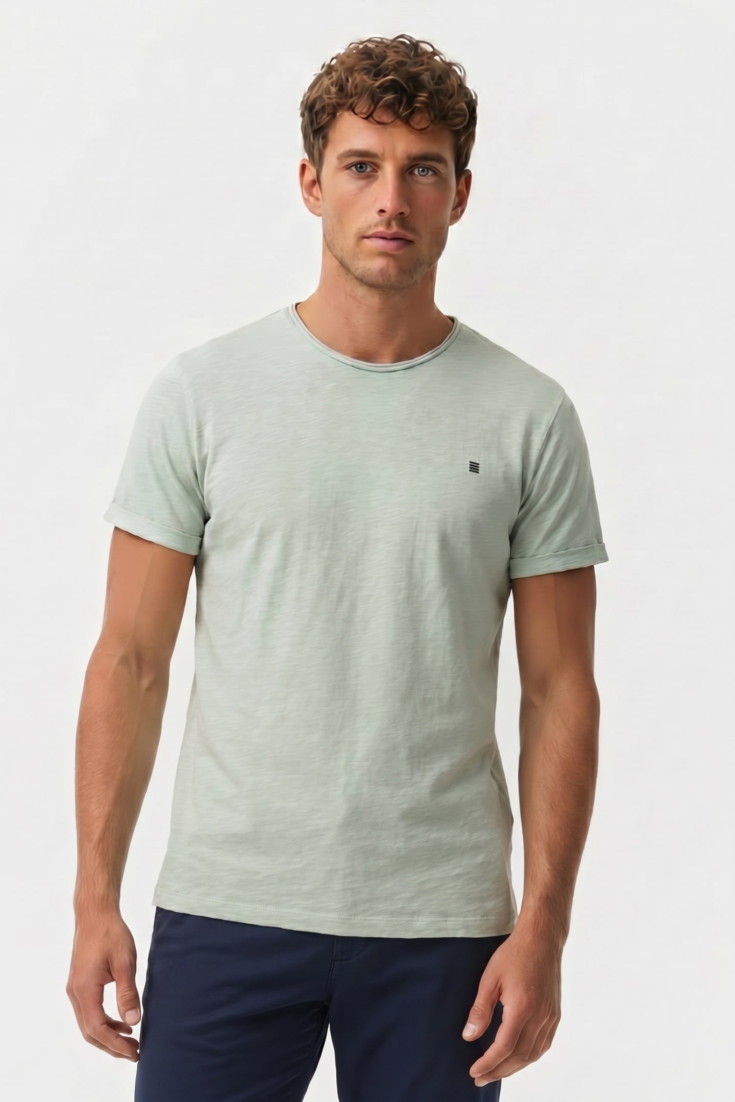 T-SHIRT CREWNECK SLUB MINT 1