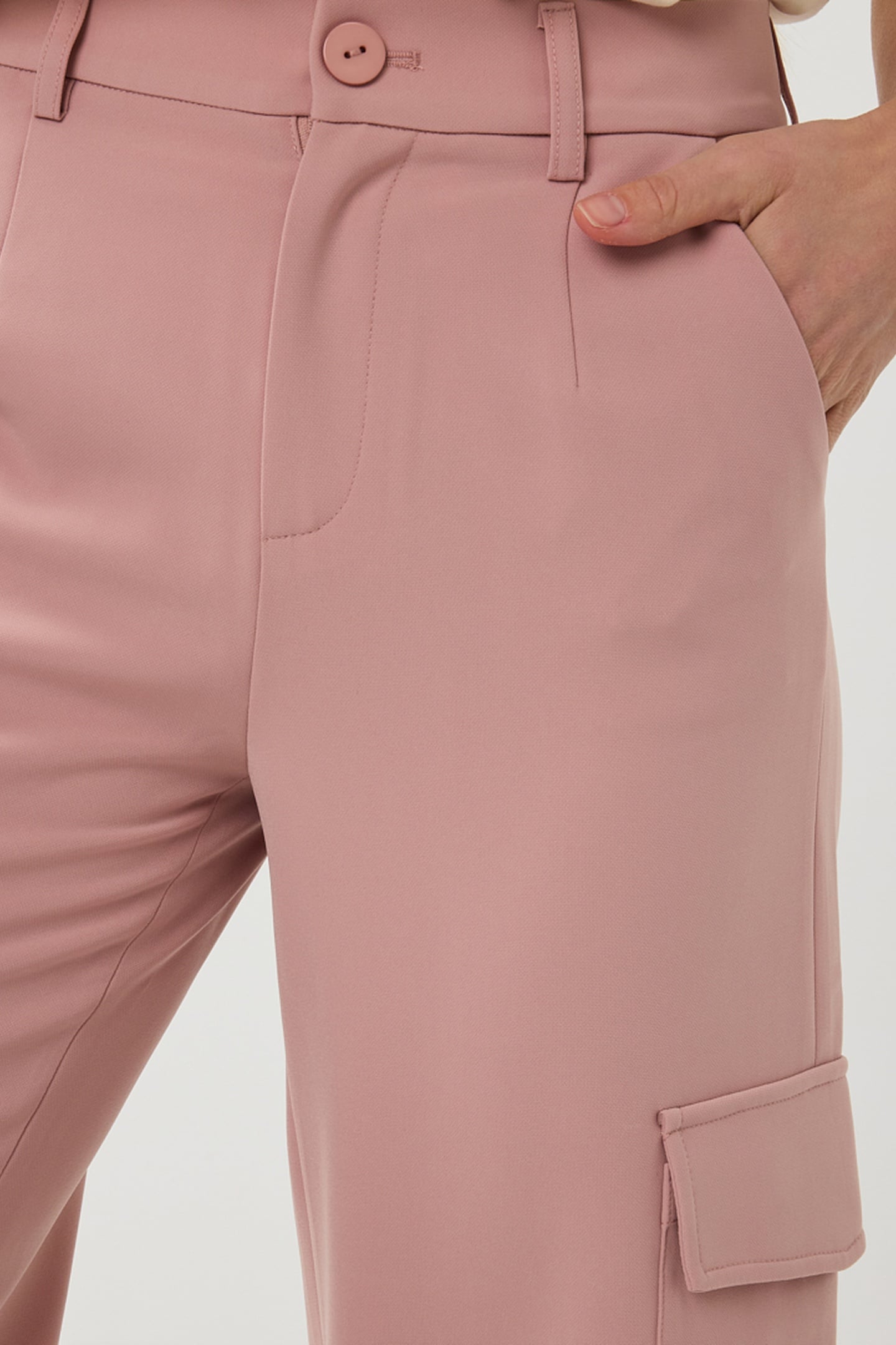 TROUSERS WIDE CARGO CITY CHALK PINK 7