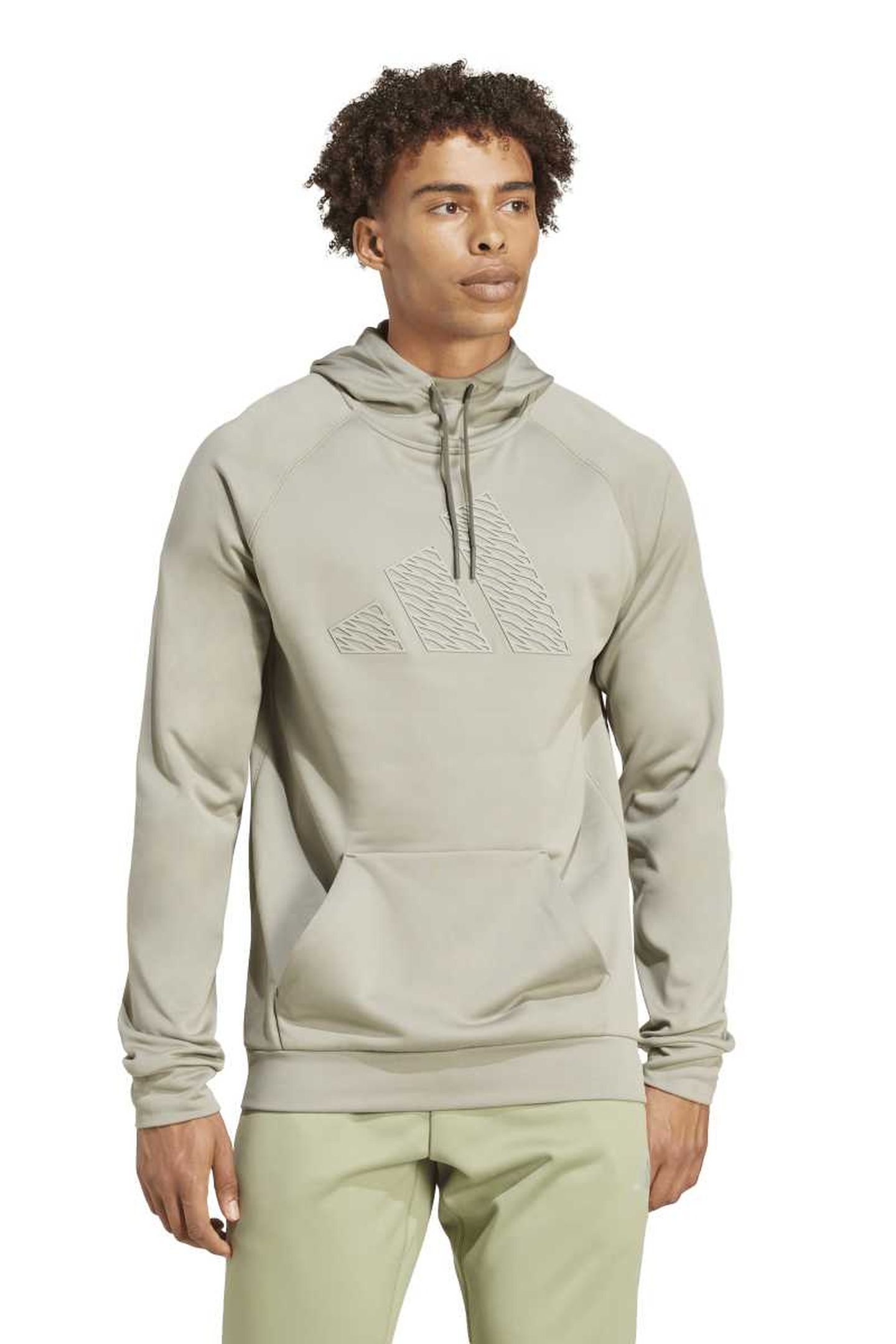 UNISEX PERFORMANCE GAME & GO TRAINING HOODIE SILVER PEBBLE 1