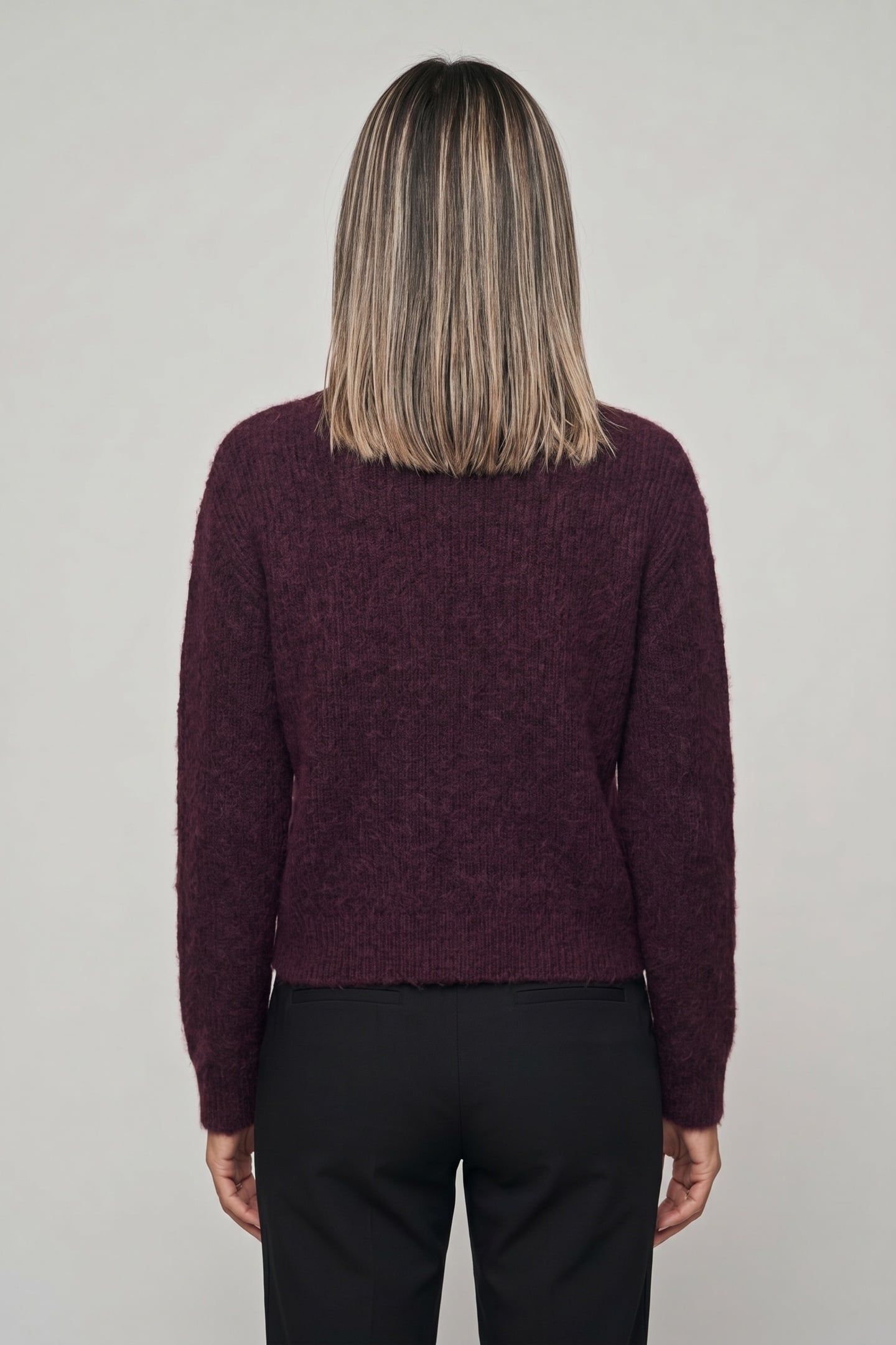 NOUS SOMMES LABELS – BENNIE ALPACA KNIT 2.0 BURGUNDY 2
