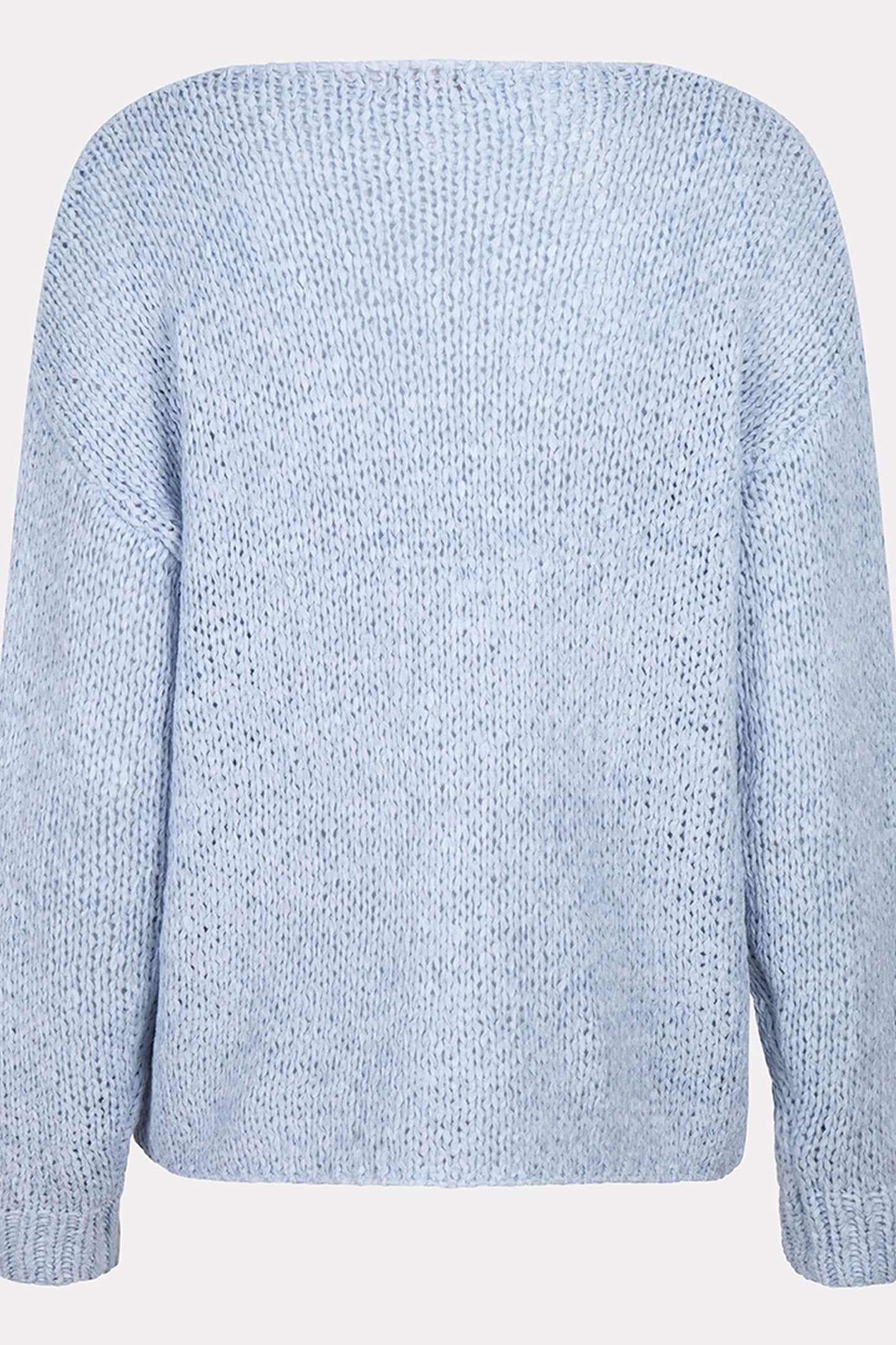 SWEATER V-NECK TAPE YARN SKY BLUE 6