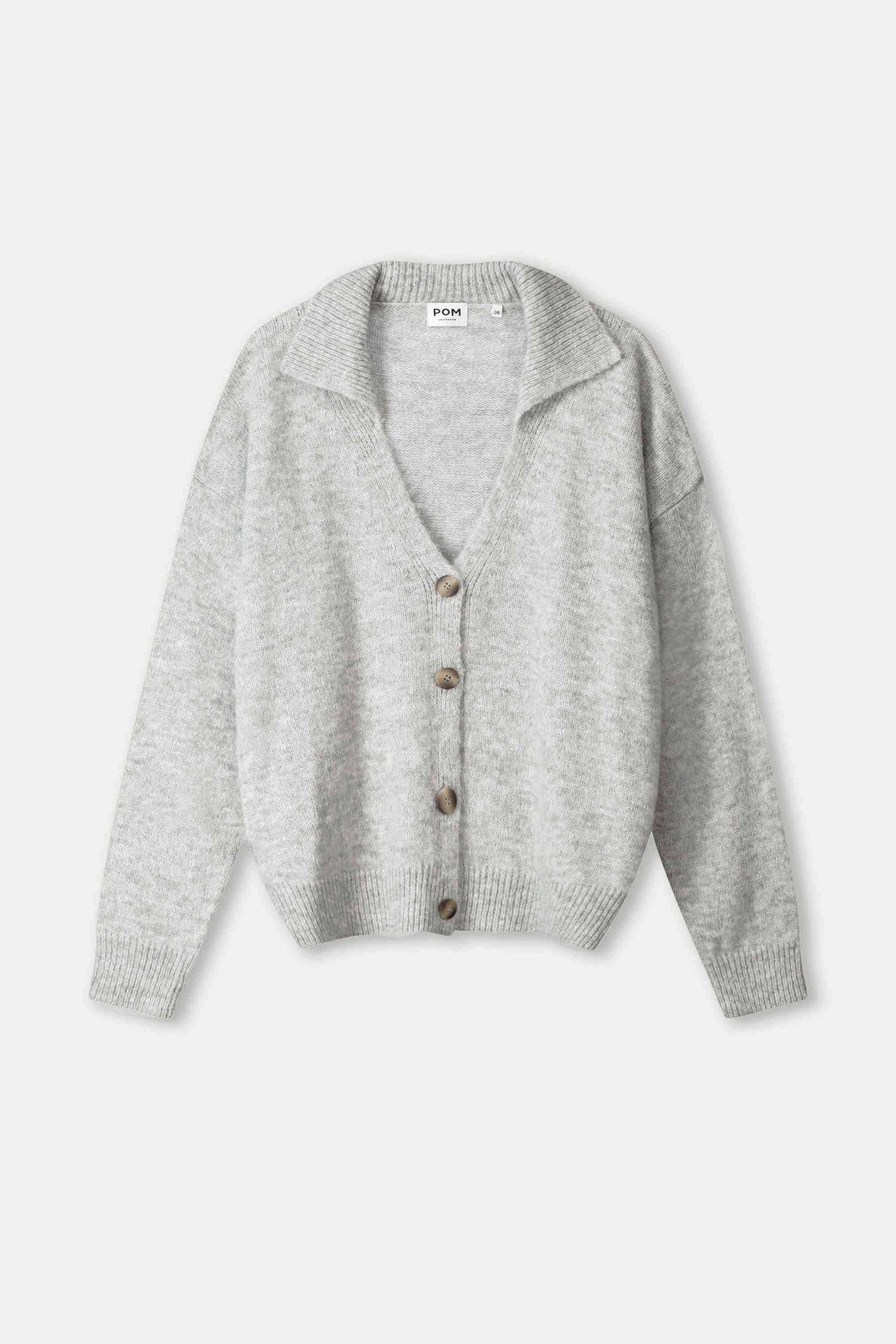 CARDIGAN - GREY MELANGE 4