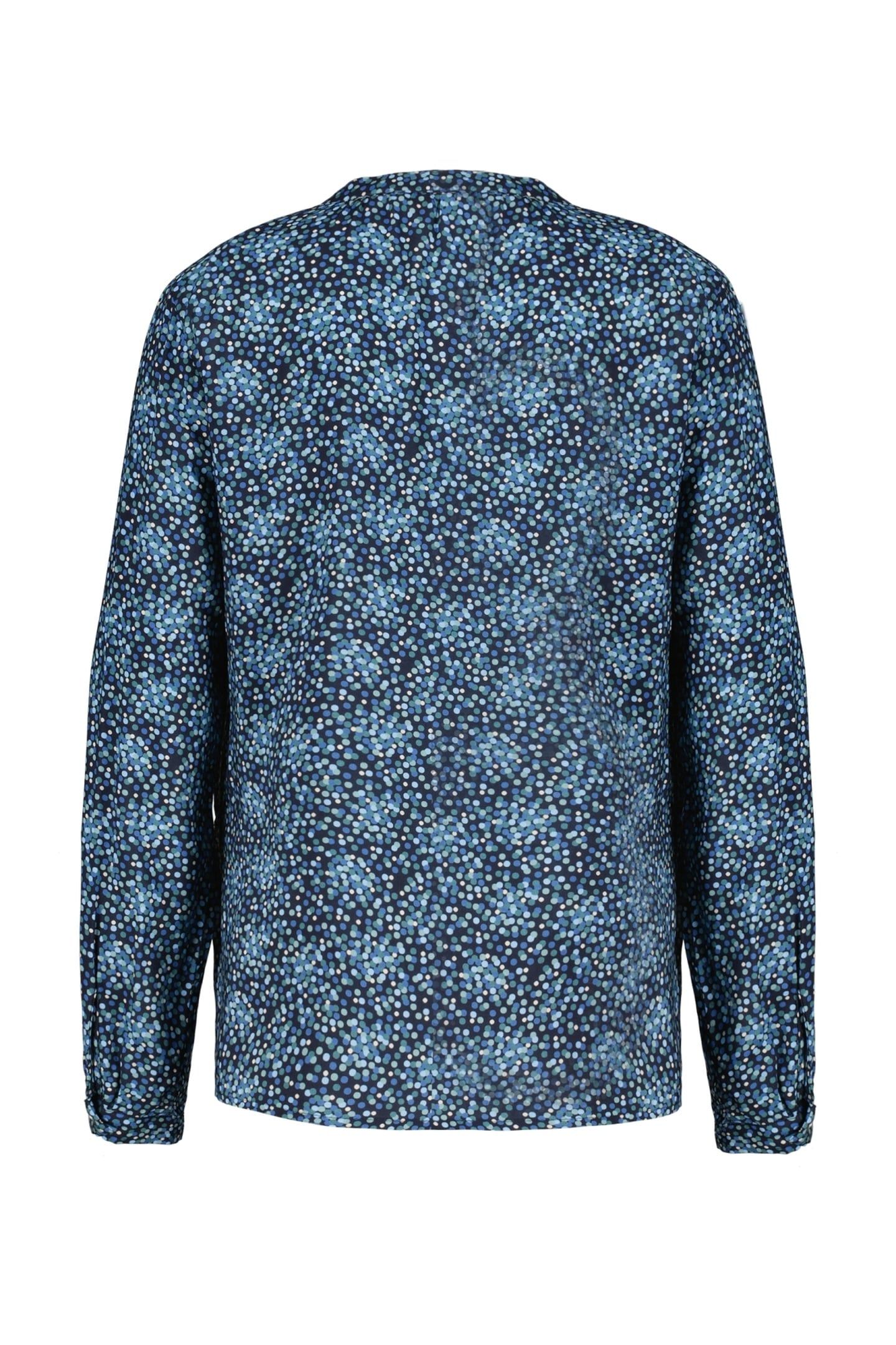 BLOUSE TYLA DARK BLUE FUJI XS PRINT 10
