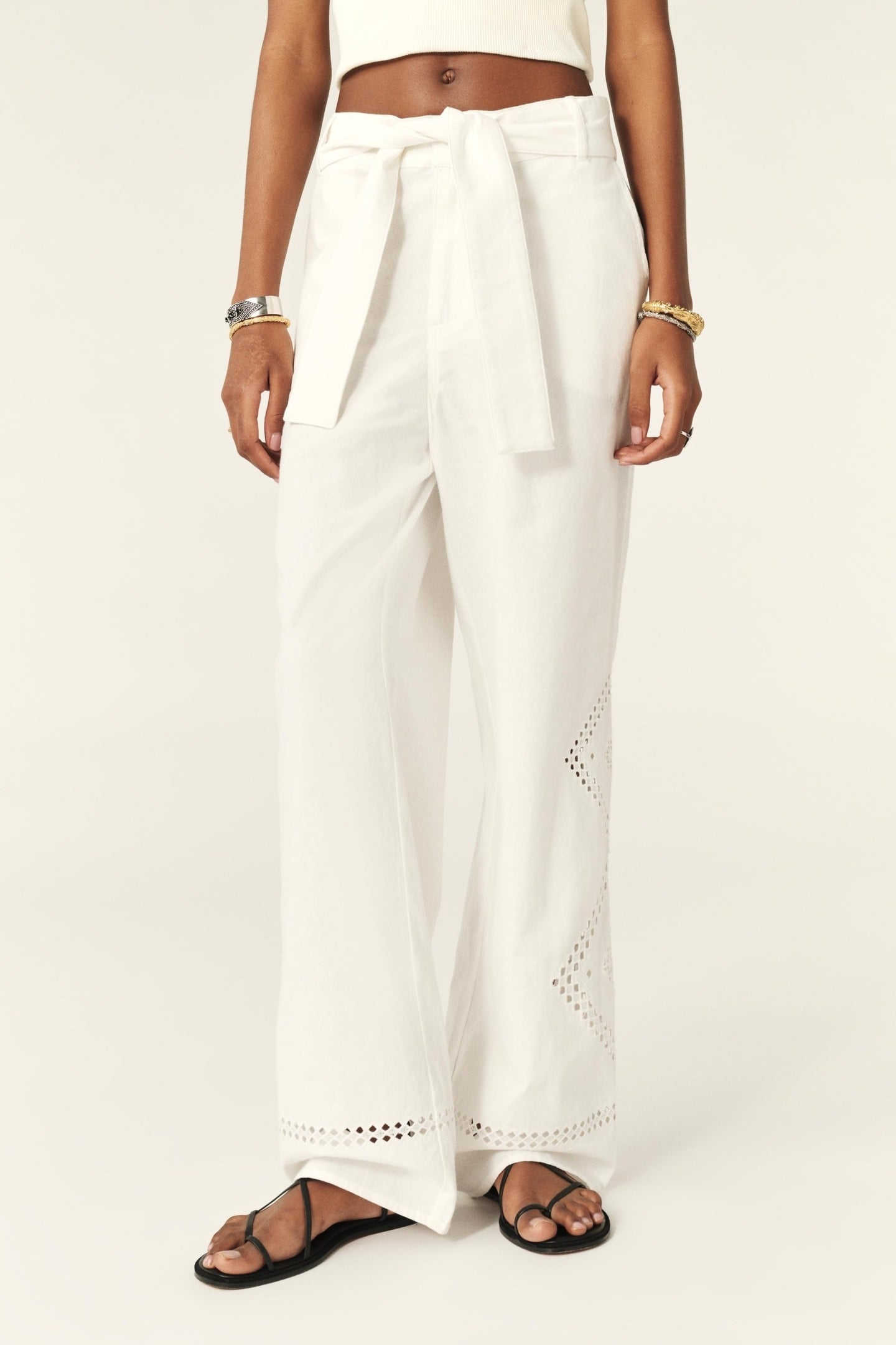 PANTALON MARLON BLANC 1