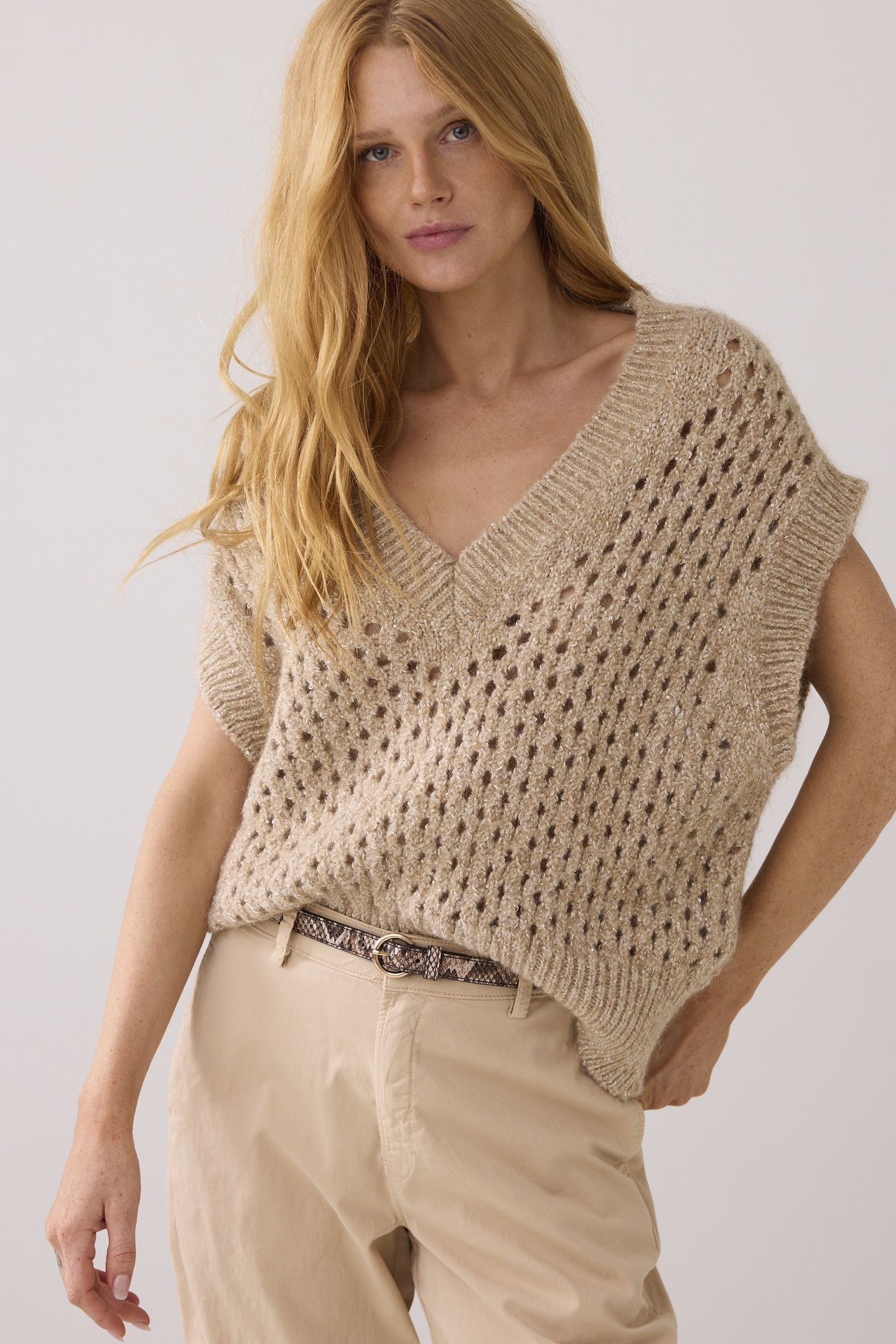OVERSIZED SPENCER SEQUIN MOHAIR BLEND KNIT ALPACA 2