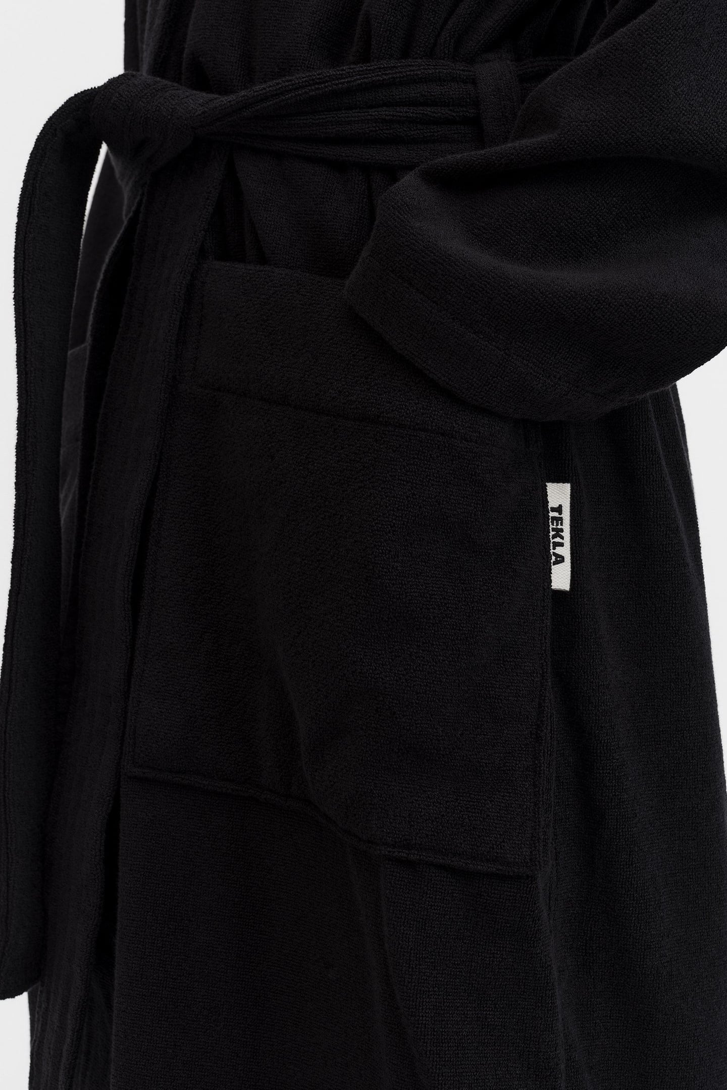UNISEX CLASSIC BATHROBE BLACK 9