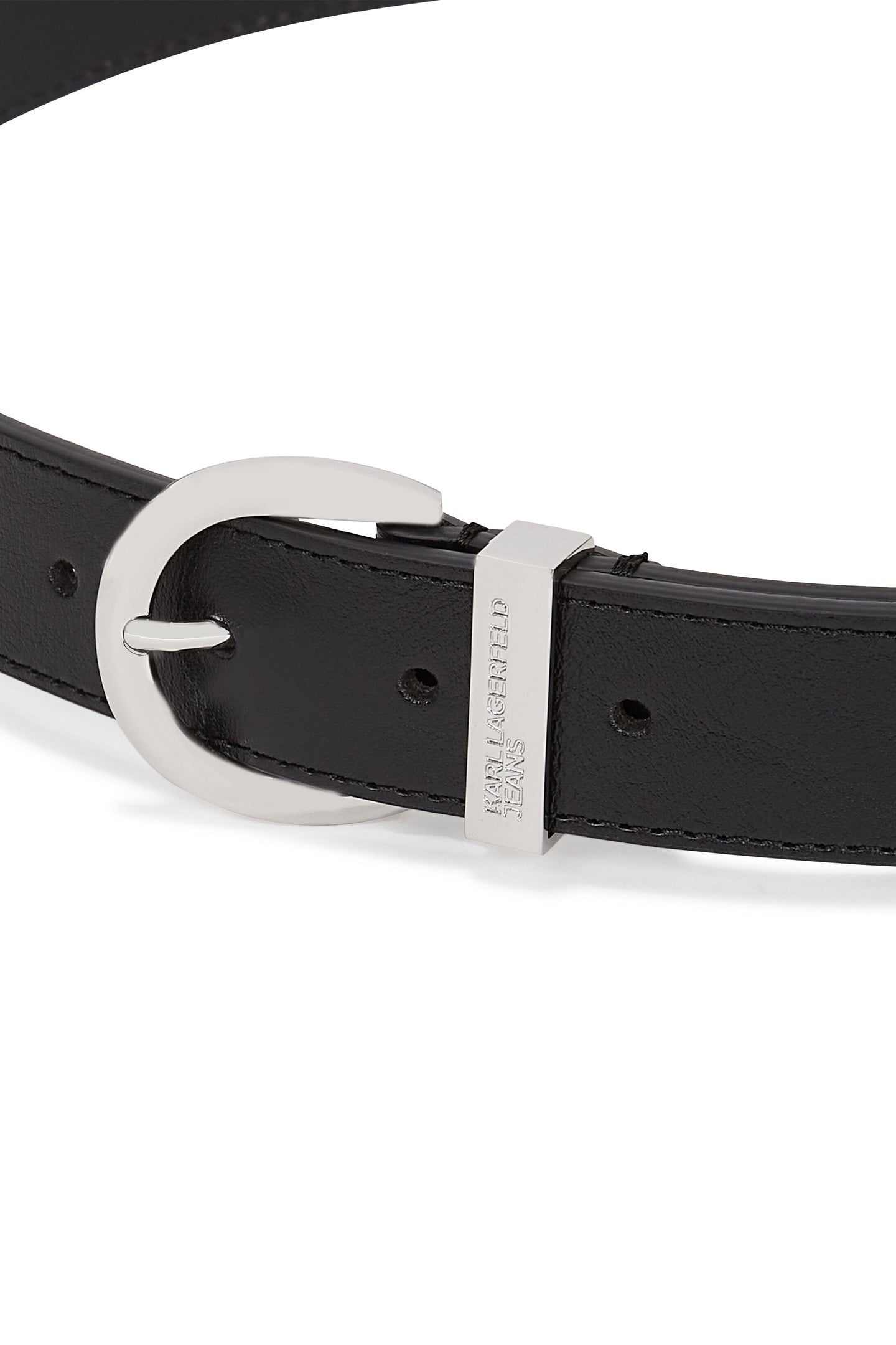 ROUND BUCKLE BELT BLACK 3