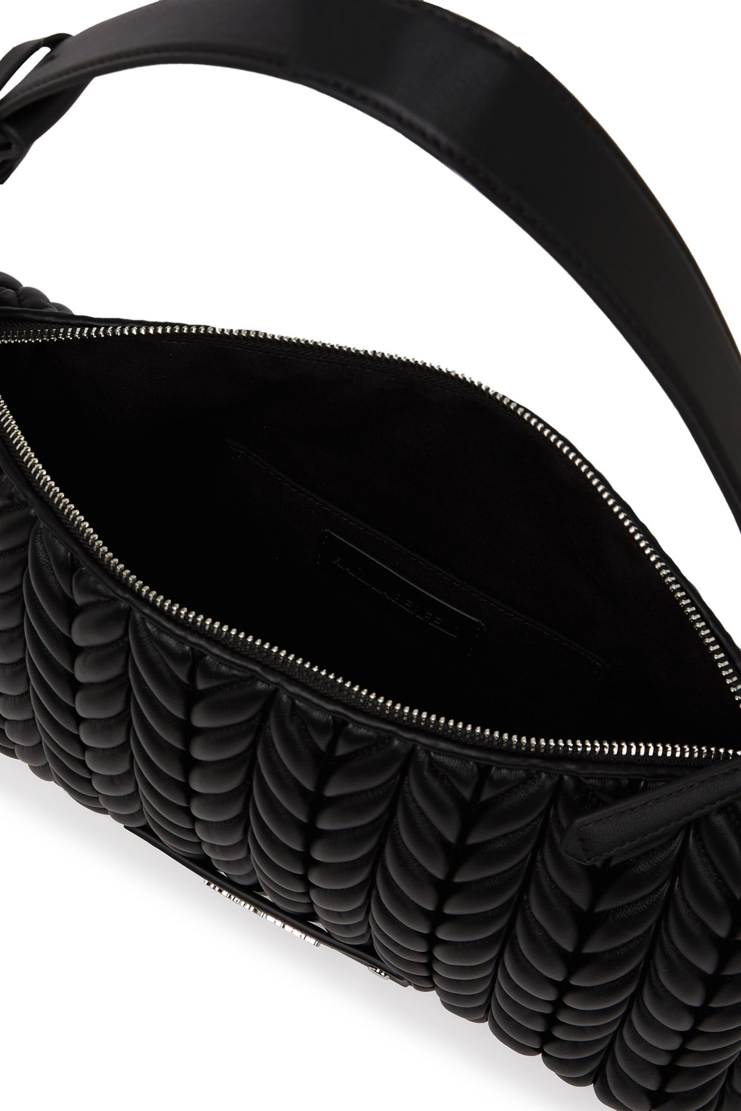 K/WEAVE MEDIUM SHOULDER BAG BLACK-NICKEL 5