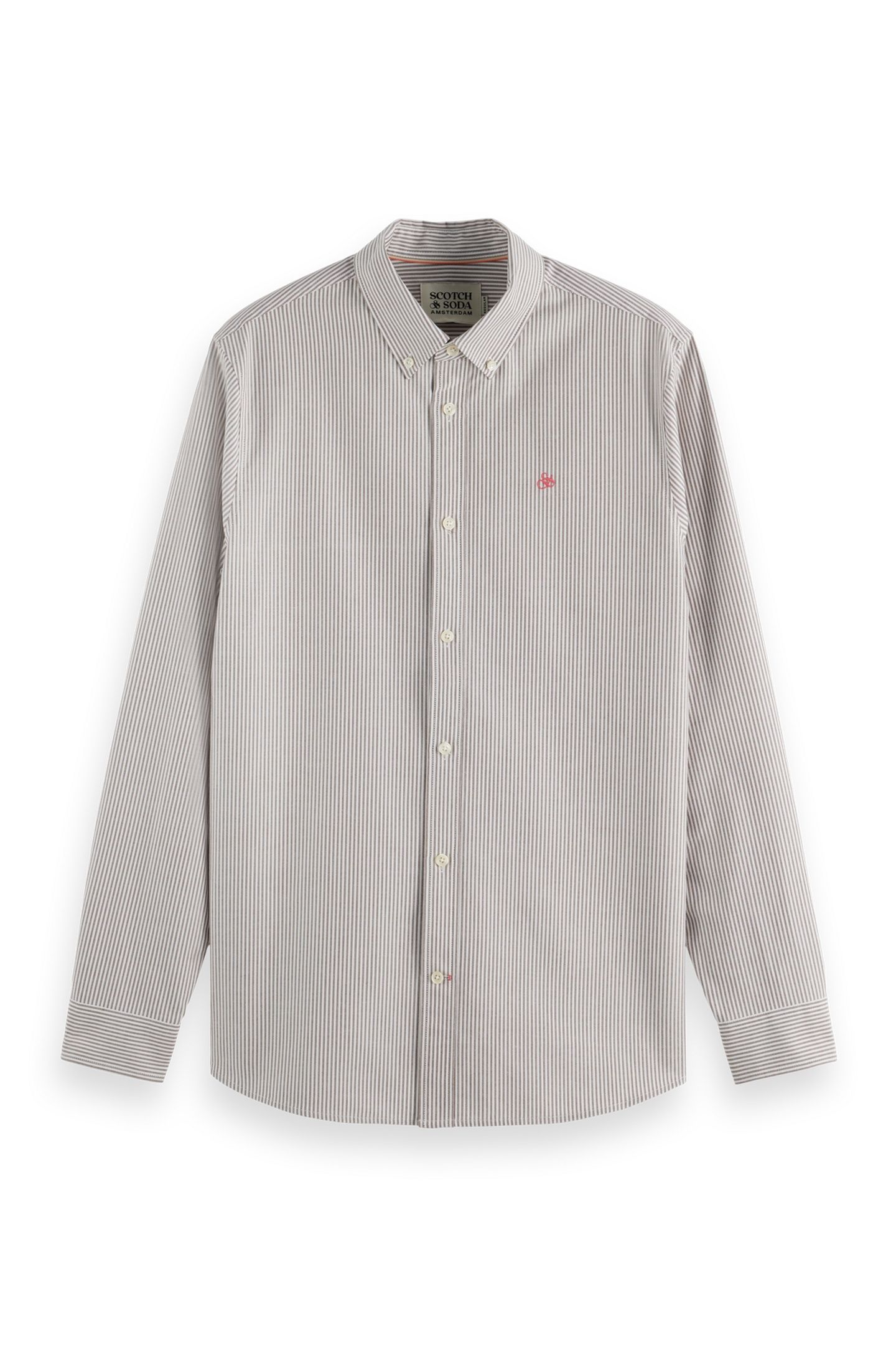 STRIPED REGULAR-FIT OXFORD SHIRT SOFT SILT STRIPE 1