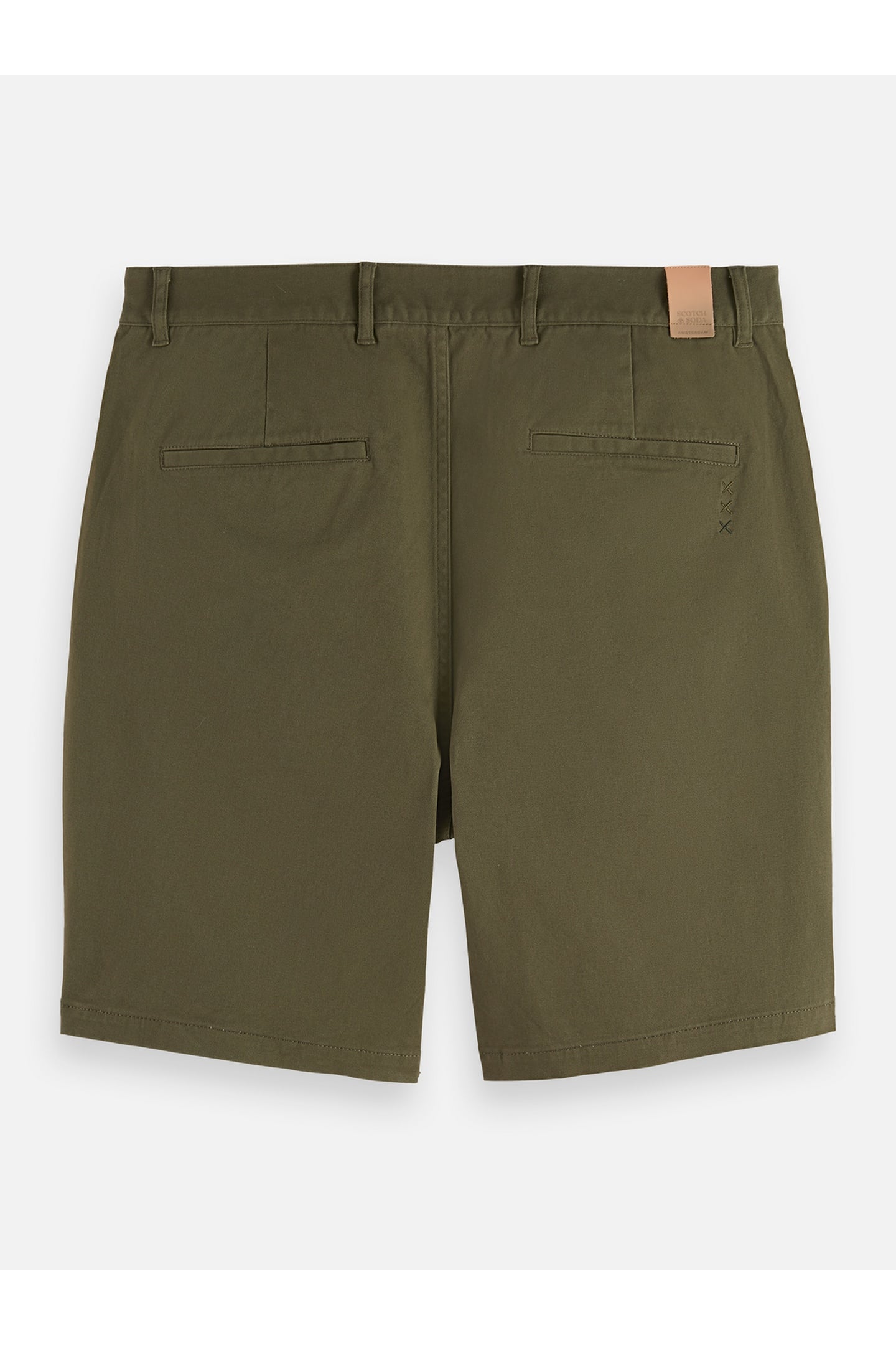 STUART COTTON-BLEND TWILL REGULAR-FIT SHORT KHAKI 5