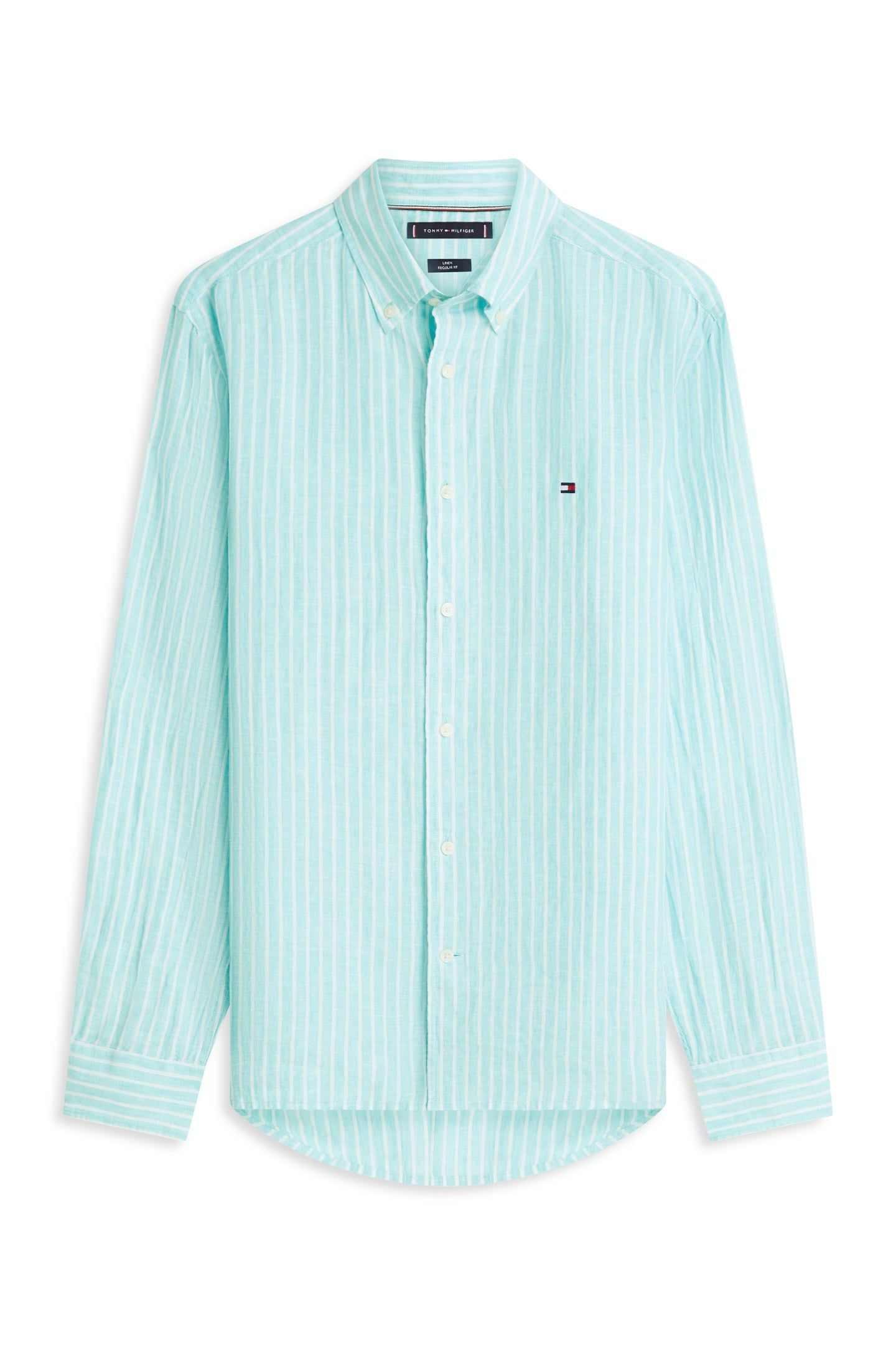 LINEN BENGAL STRIPE SHIRT ARCTIC AQUA/STRIPE 4