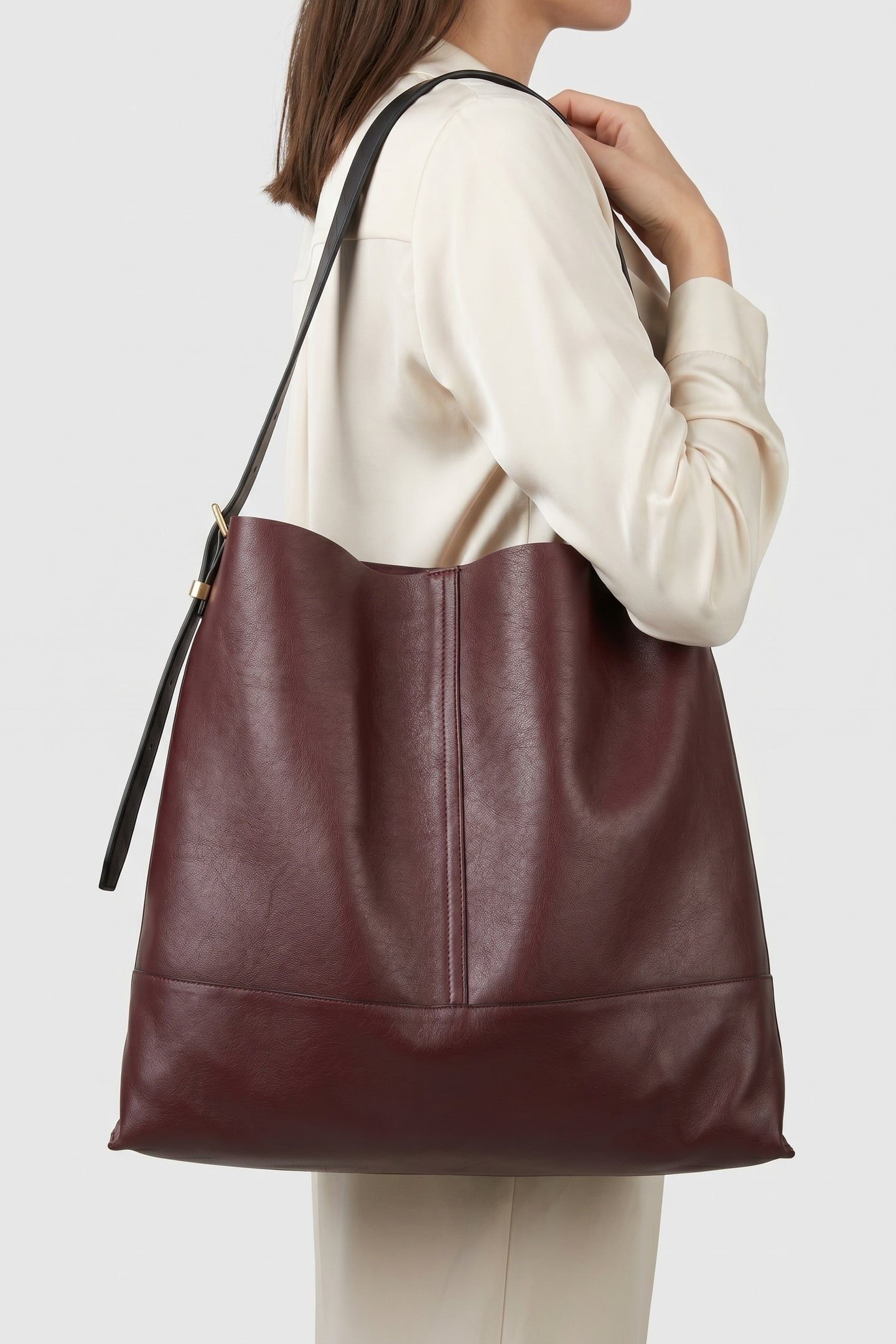 ASHA SHOULDER BAG DARK RED 1