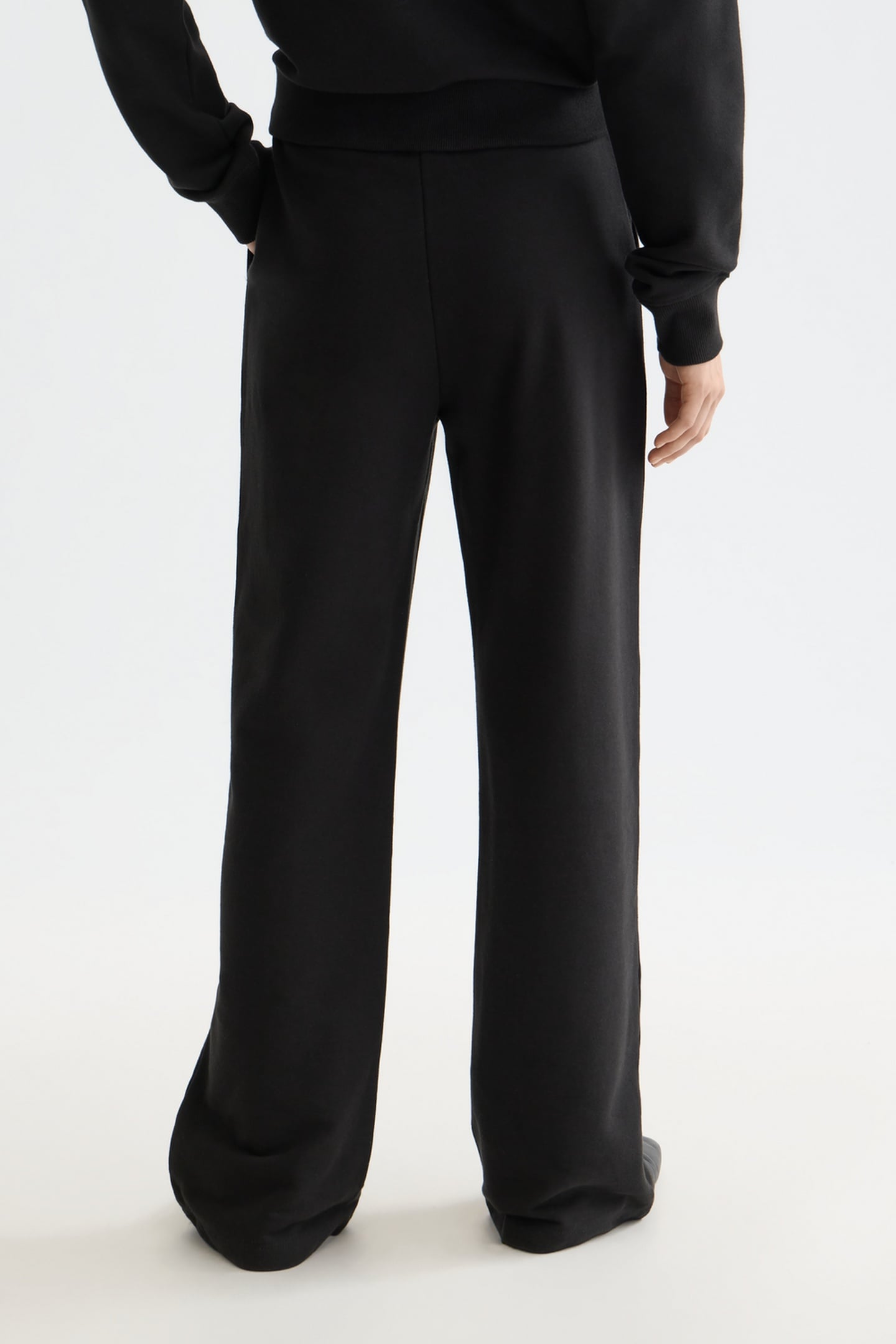 ARTWORK WIDE LEG SWEATPANTS BLACK 3