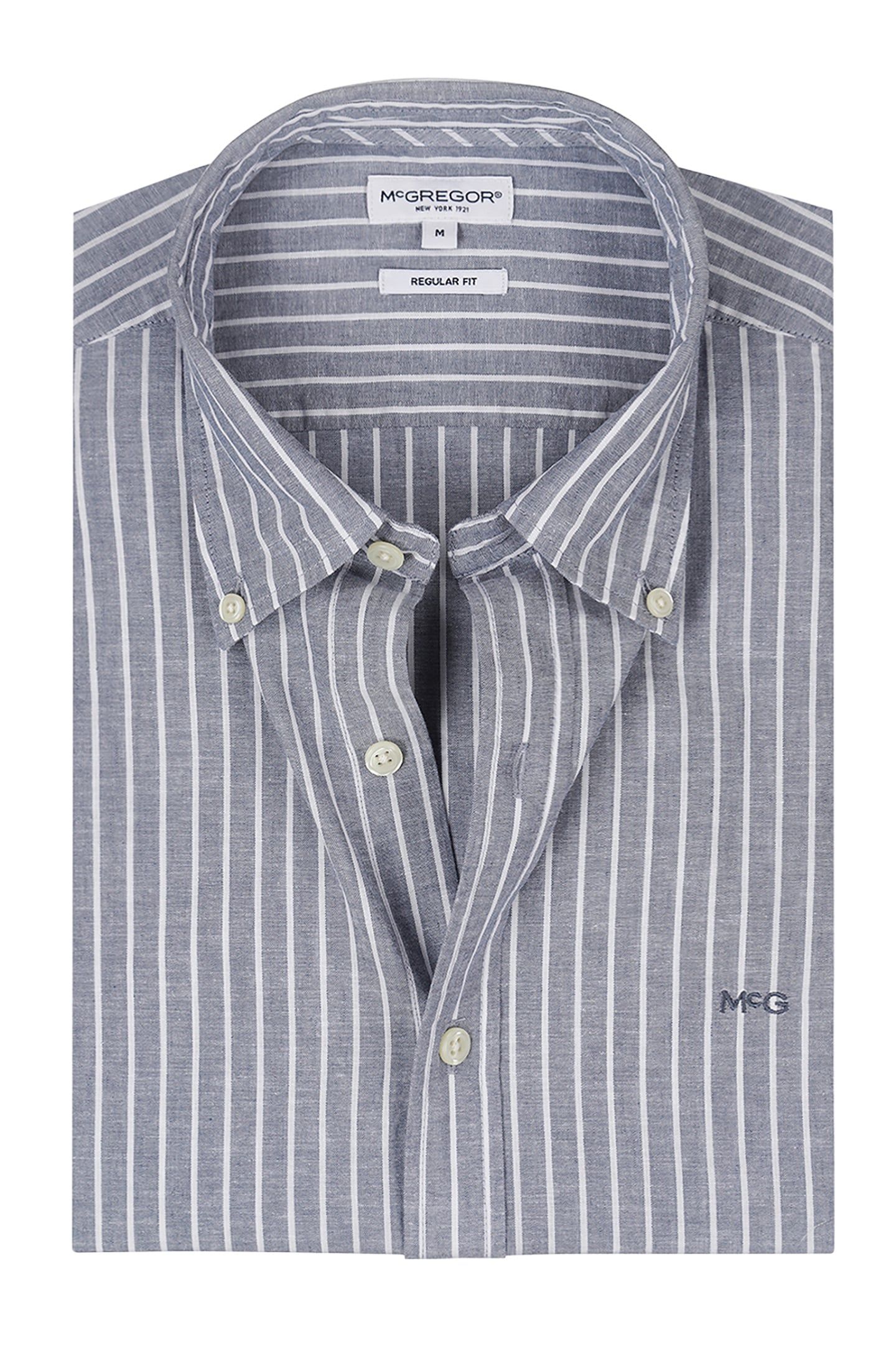 COTTON/LINNEN STRIPE SHIRTS INDIGO 3