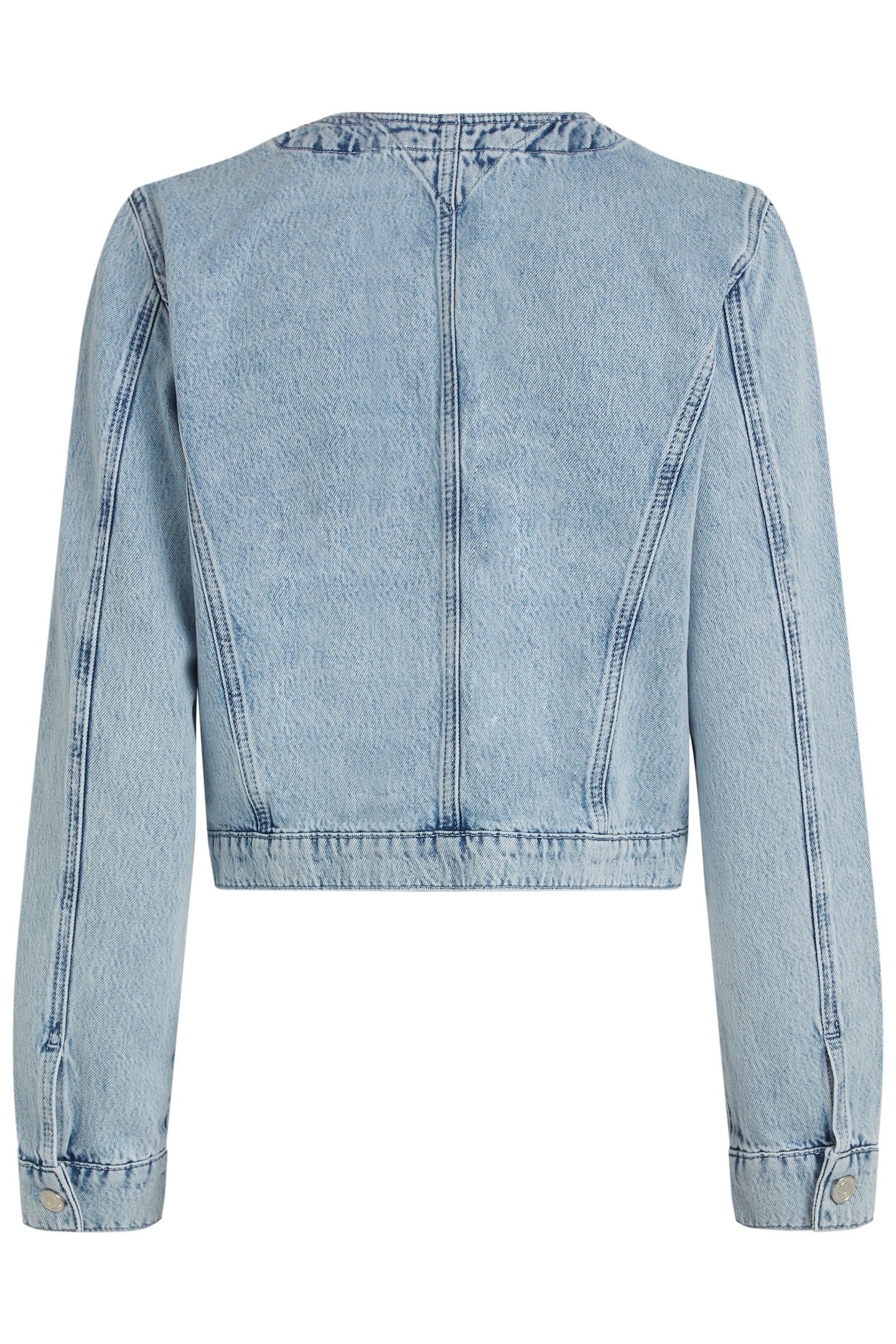 BUTTON DENIM JACKET LIGHT BLUE DENIM 5