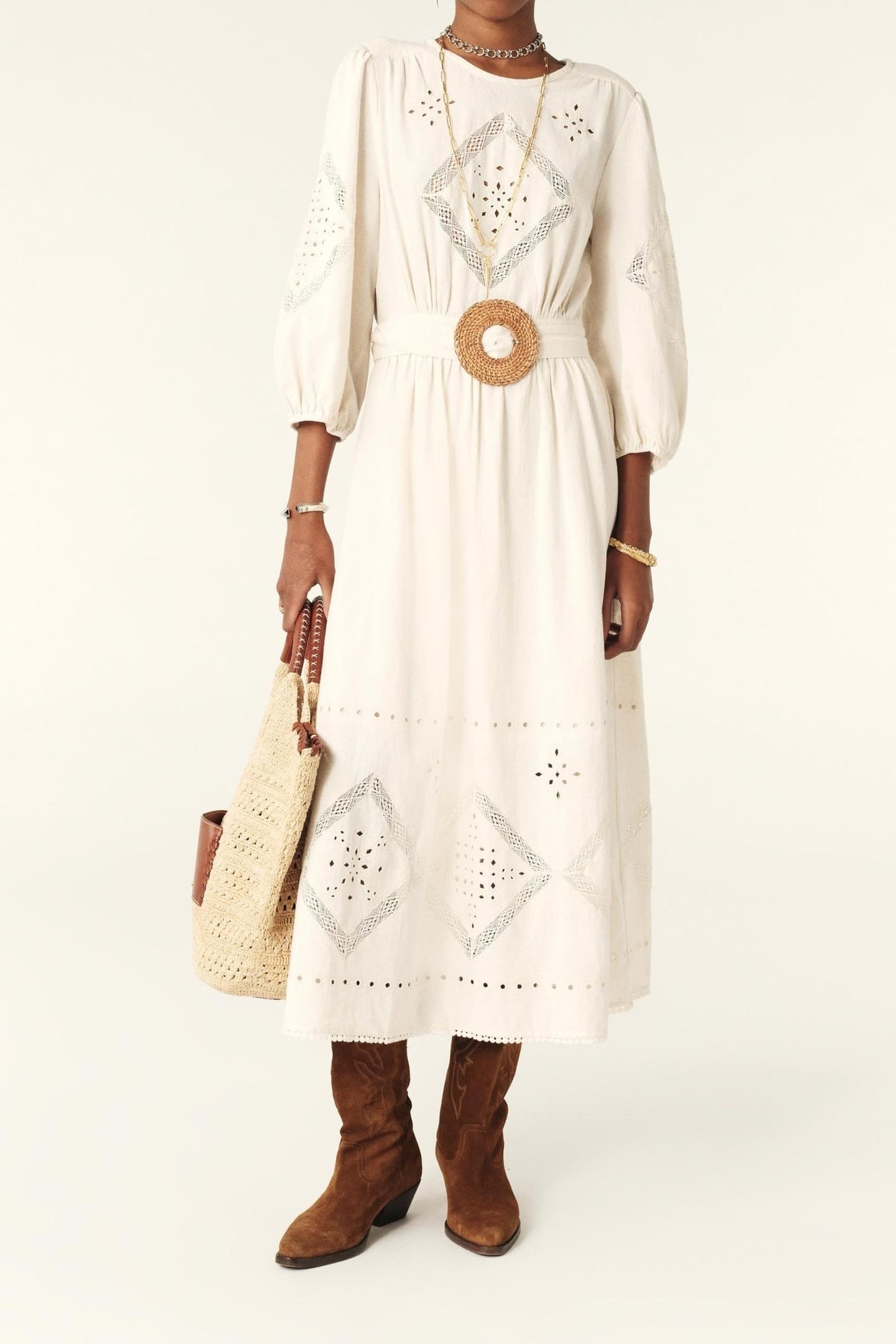 ROBE ELVINA ECRU 1