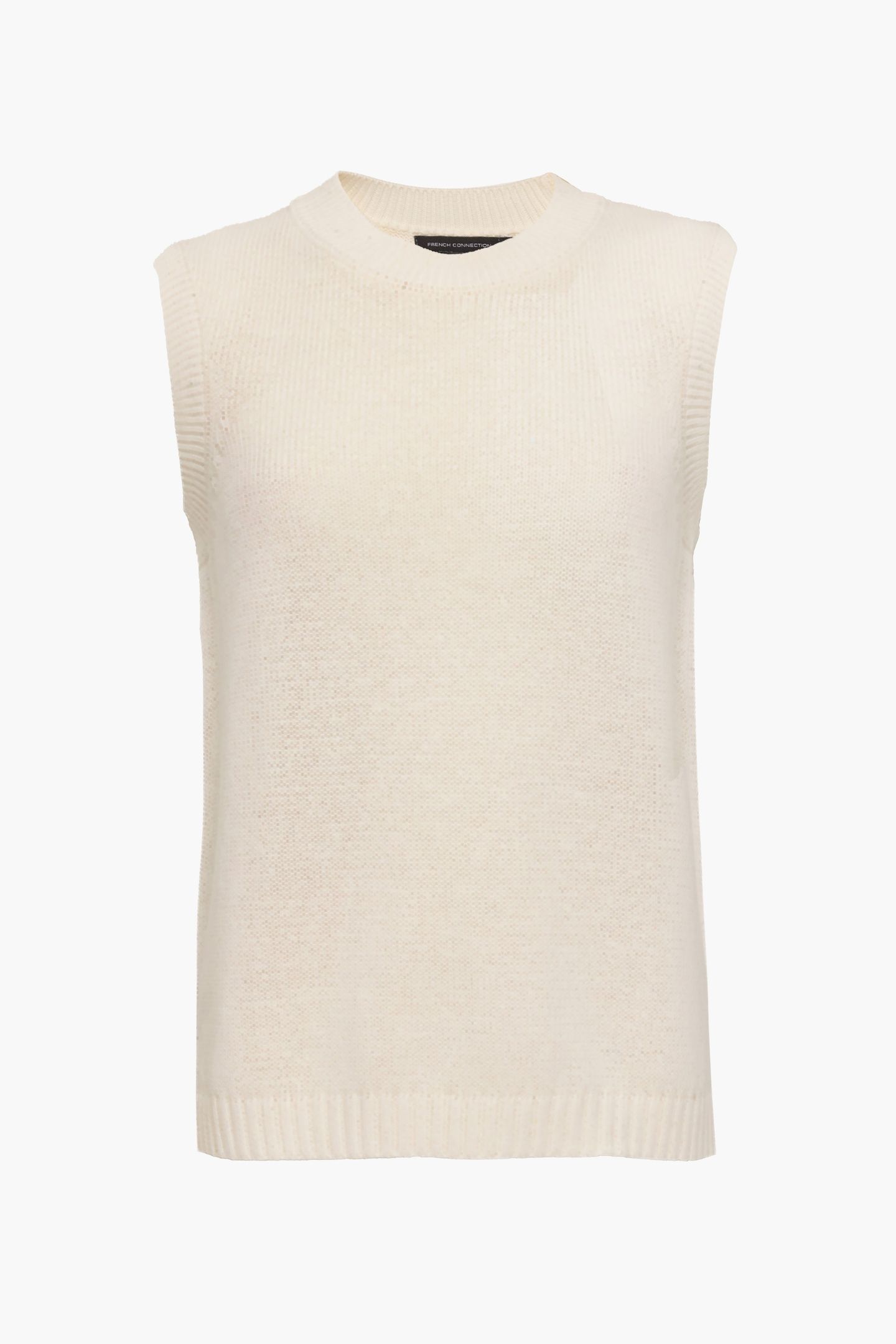 OVERSIZE KNIT TANK SUMMER WHITE 1