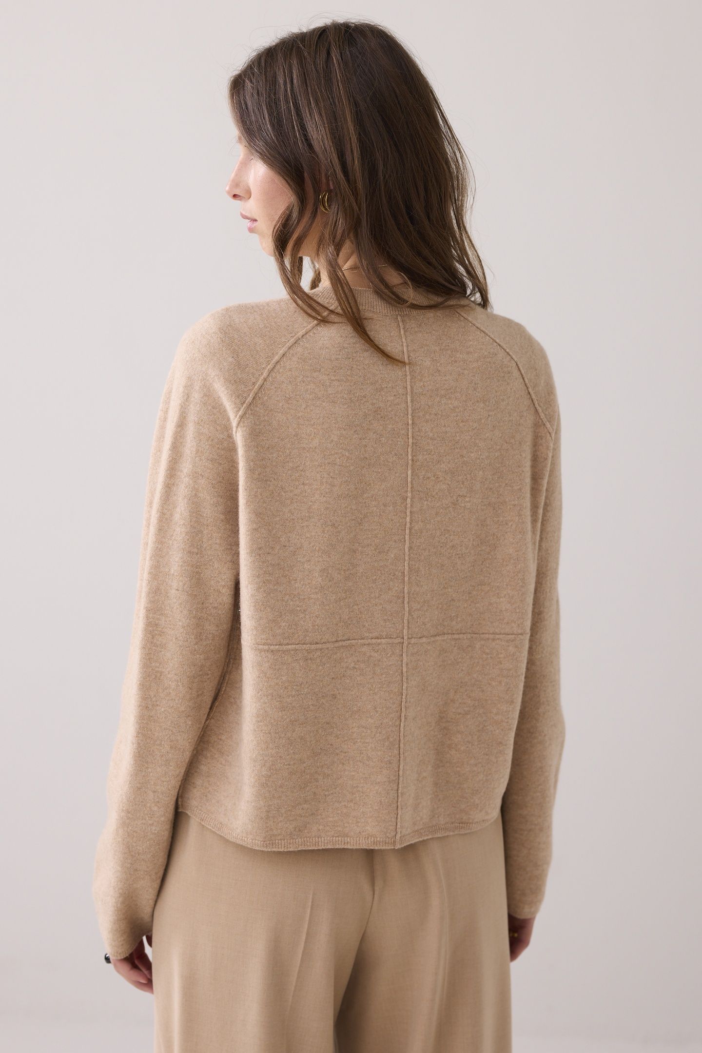 SHORT CARDIGAN BOILED WOOL ALPACA 2