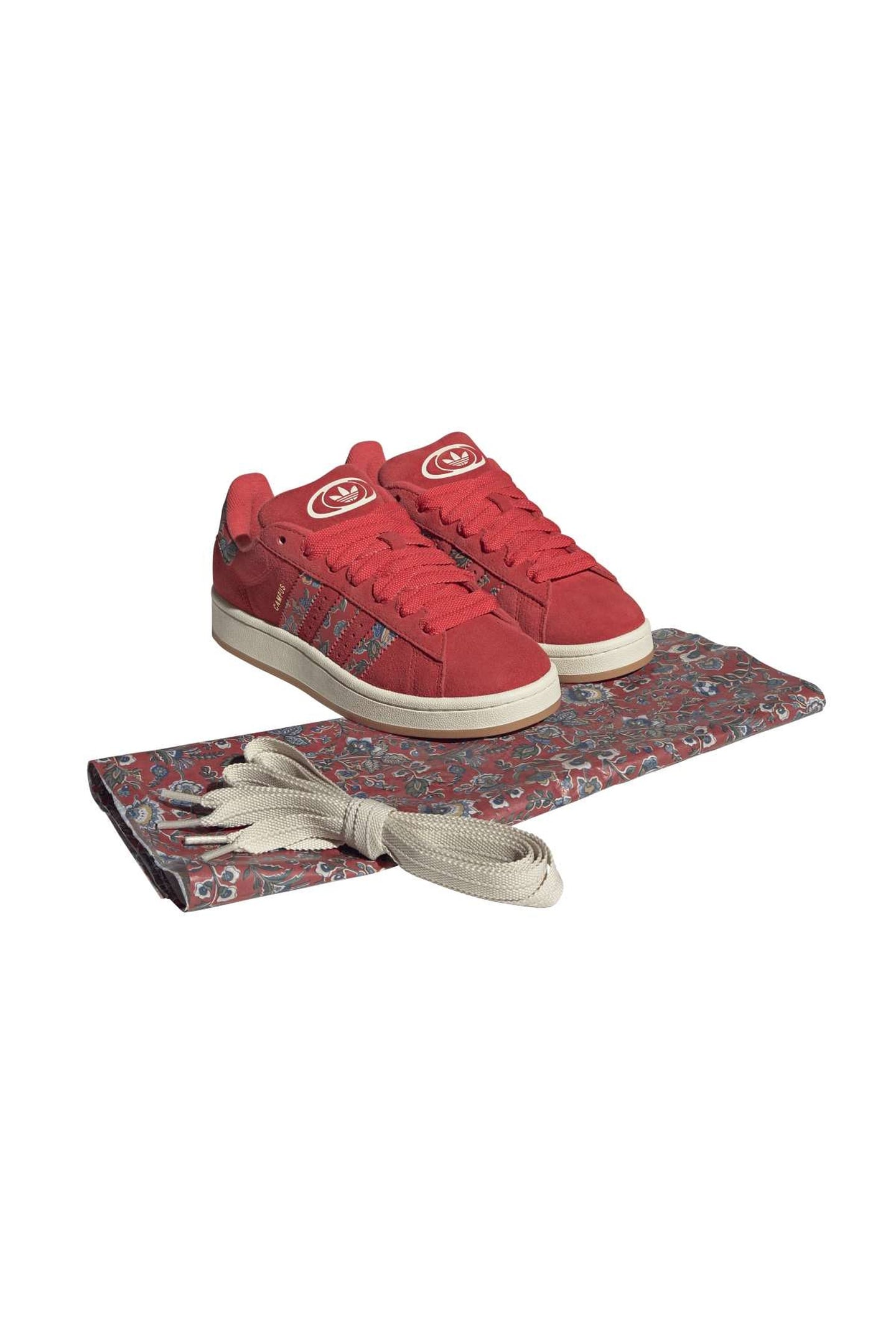 ORIGINALS CAMPUS 00S X LIBERTY LONDON SHOES SEMI LUCID RED 6
