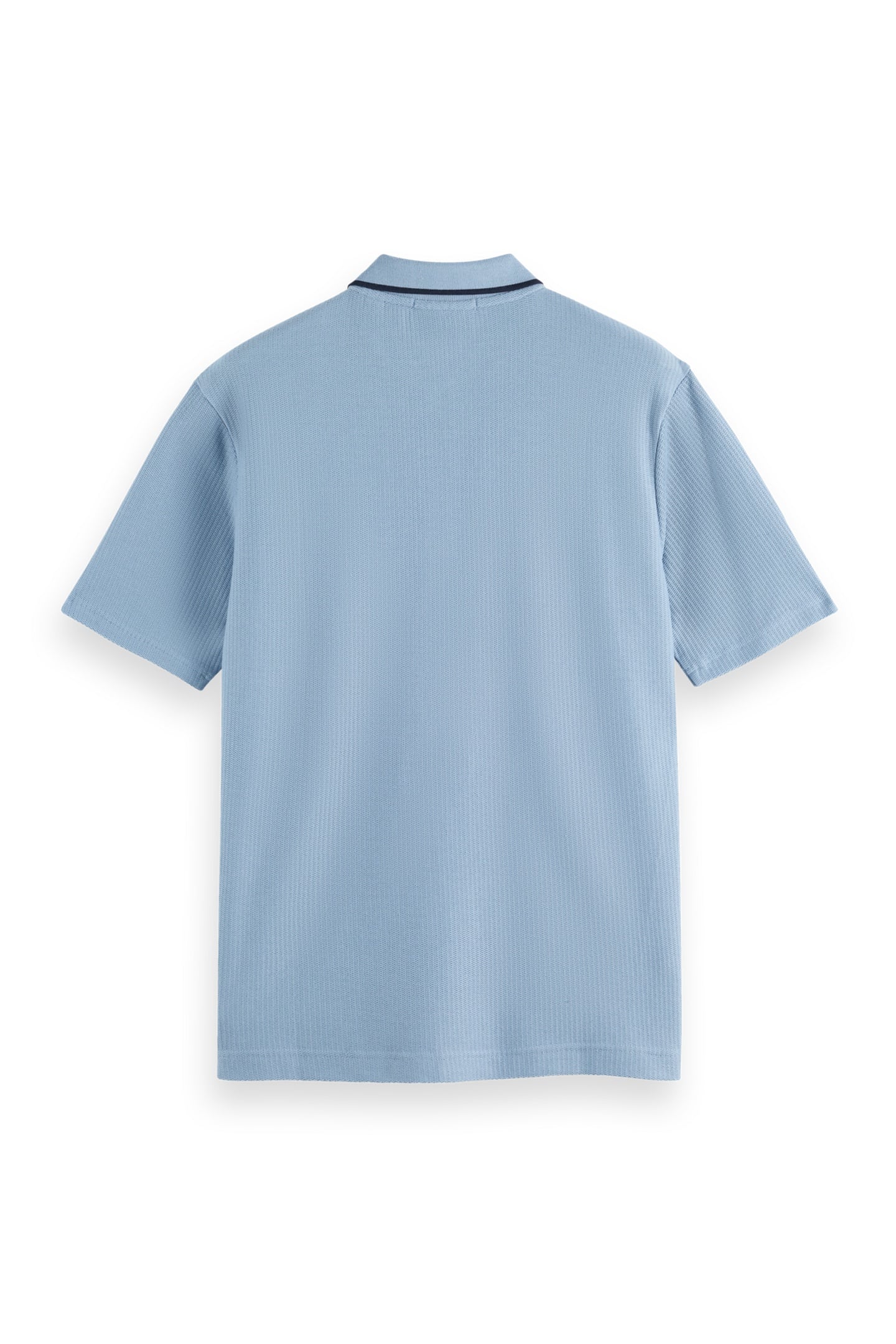 RELAXED-FIT STRUCTURED POLO FADED DENIM 2