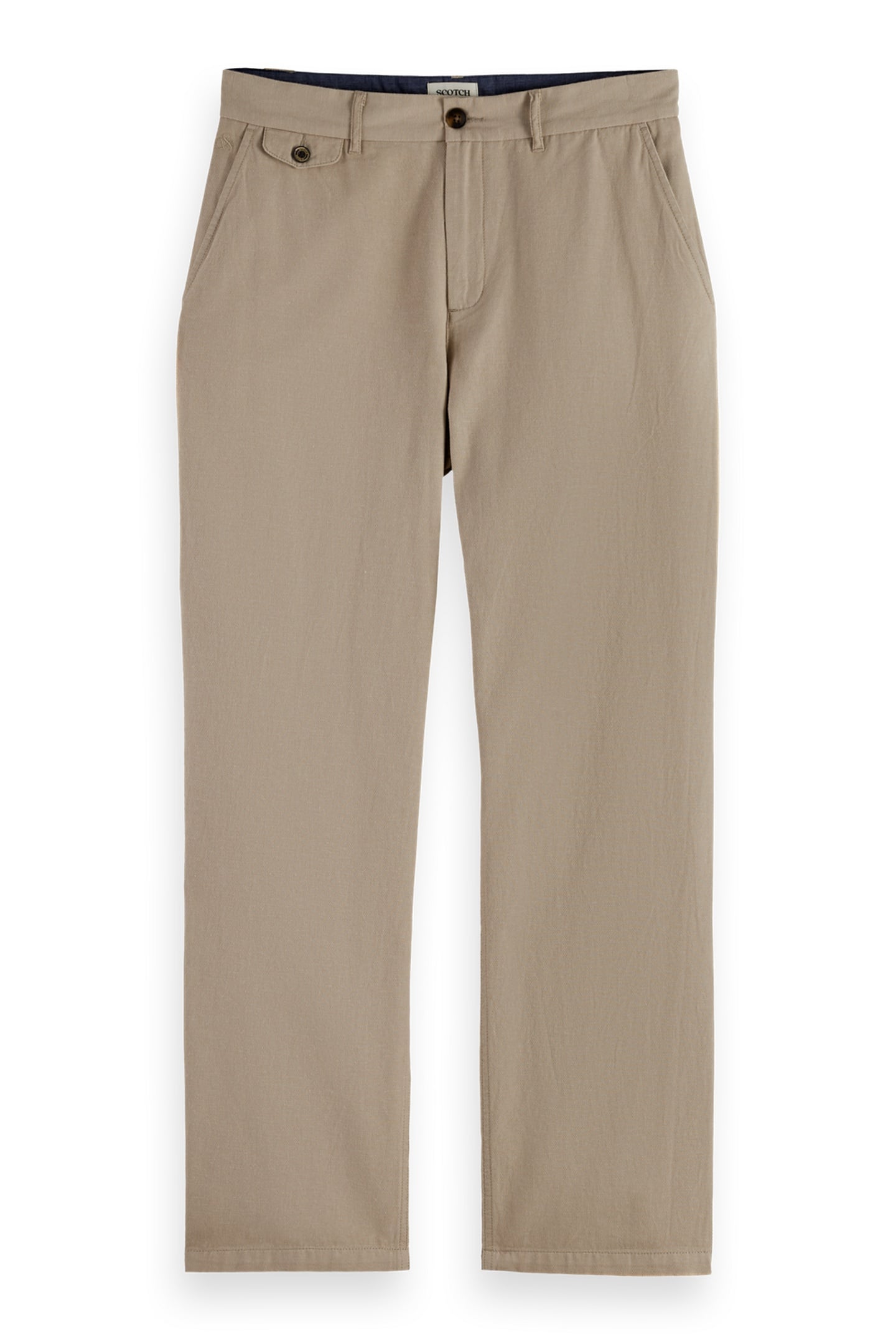 OTIS - RELAXED STRAIGHT-FIT COTTON LINEN TWILL CHINO PLAZA T 1