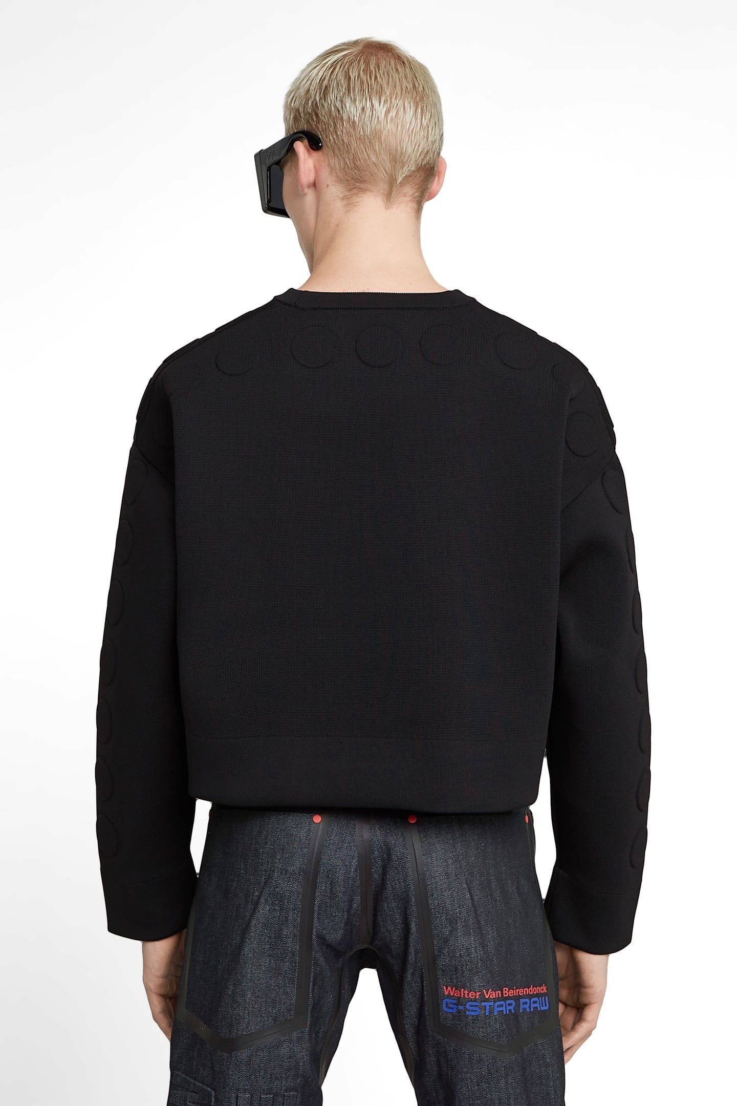 GSXWVB OVERSIZED SHORT SWEAT KNIT BLACK 3