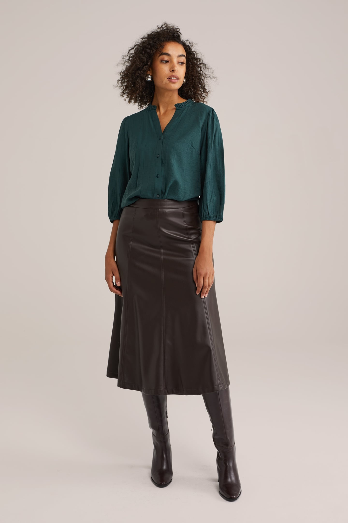 BLOUSE DARK GREEN 2