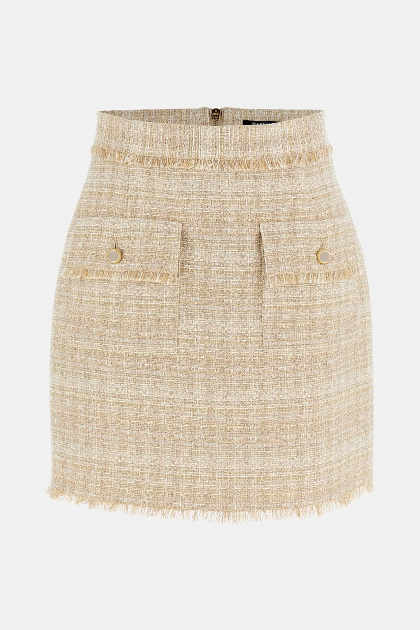 CLAUDIA MINI SKIRT VELVET TAUPE LUX TWE 4
