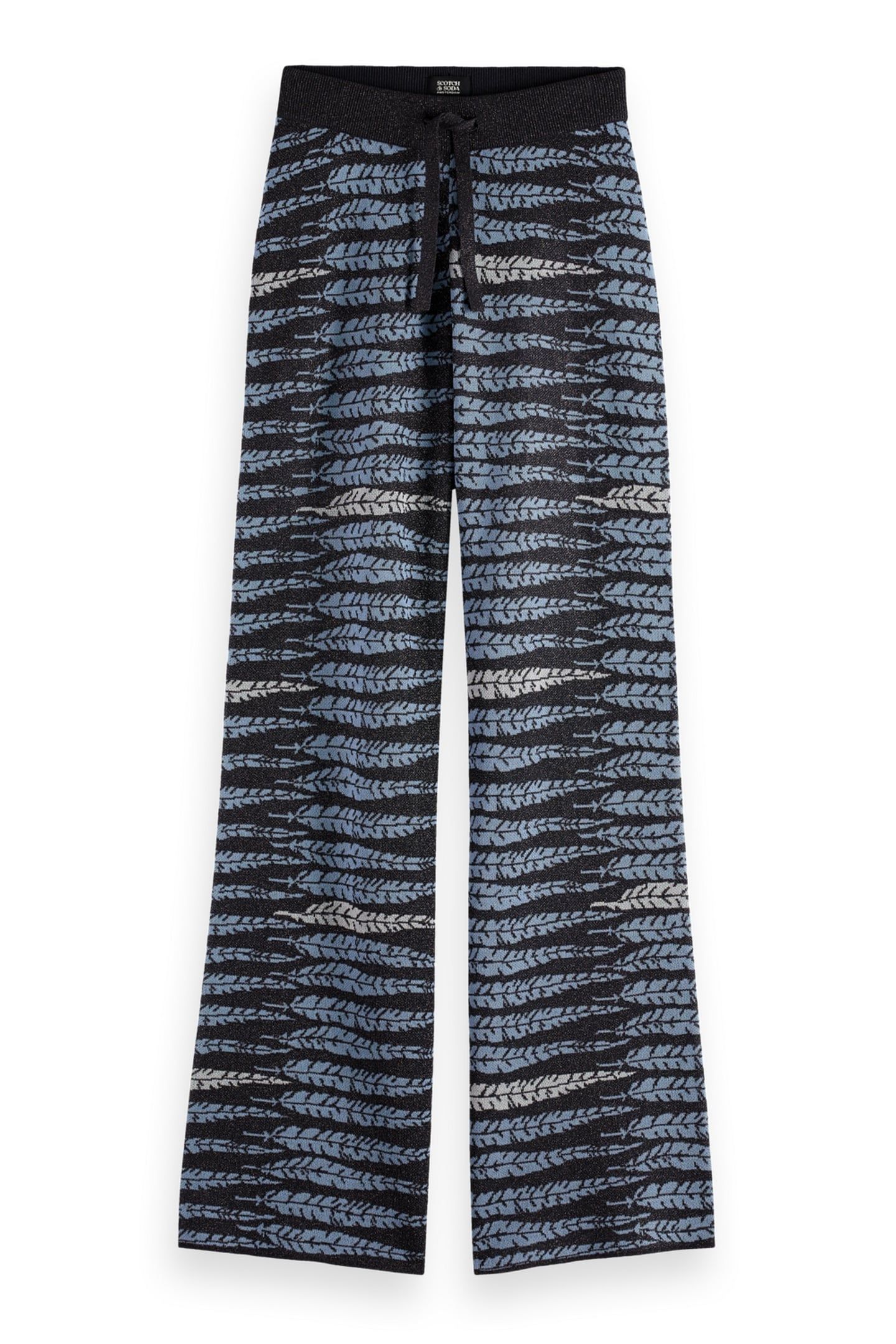 LUREX JACQUARD TROUSERS CHARCOAL ART 4