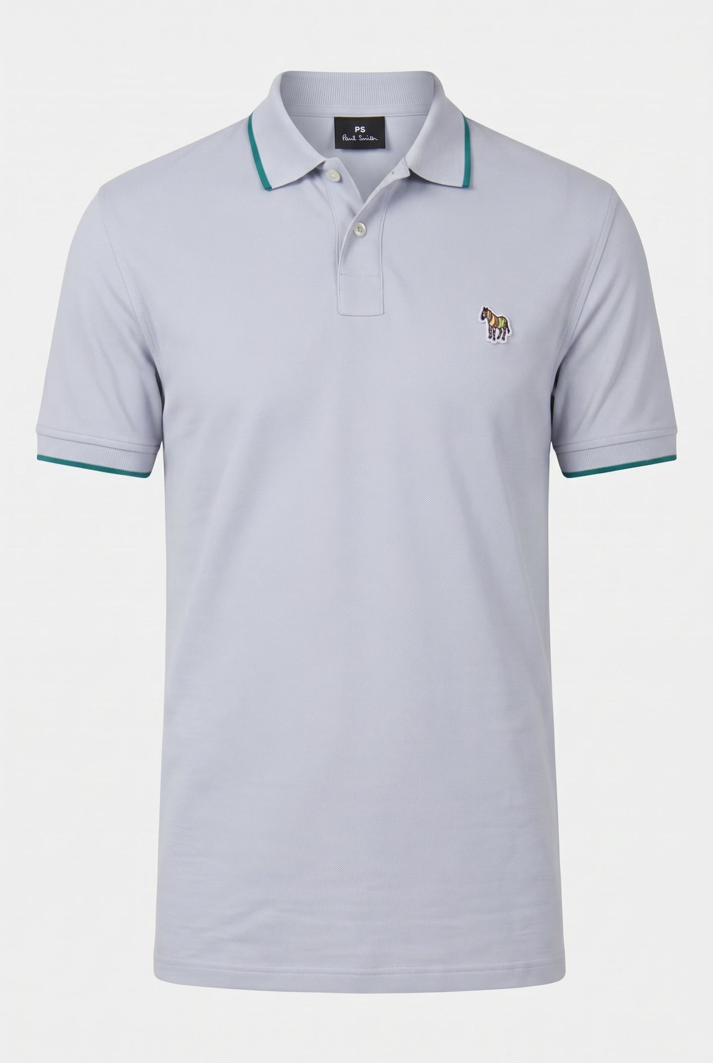 SLIM FIT POLO ZEB BADGE GREY 3