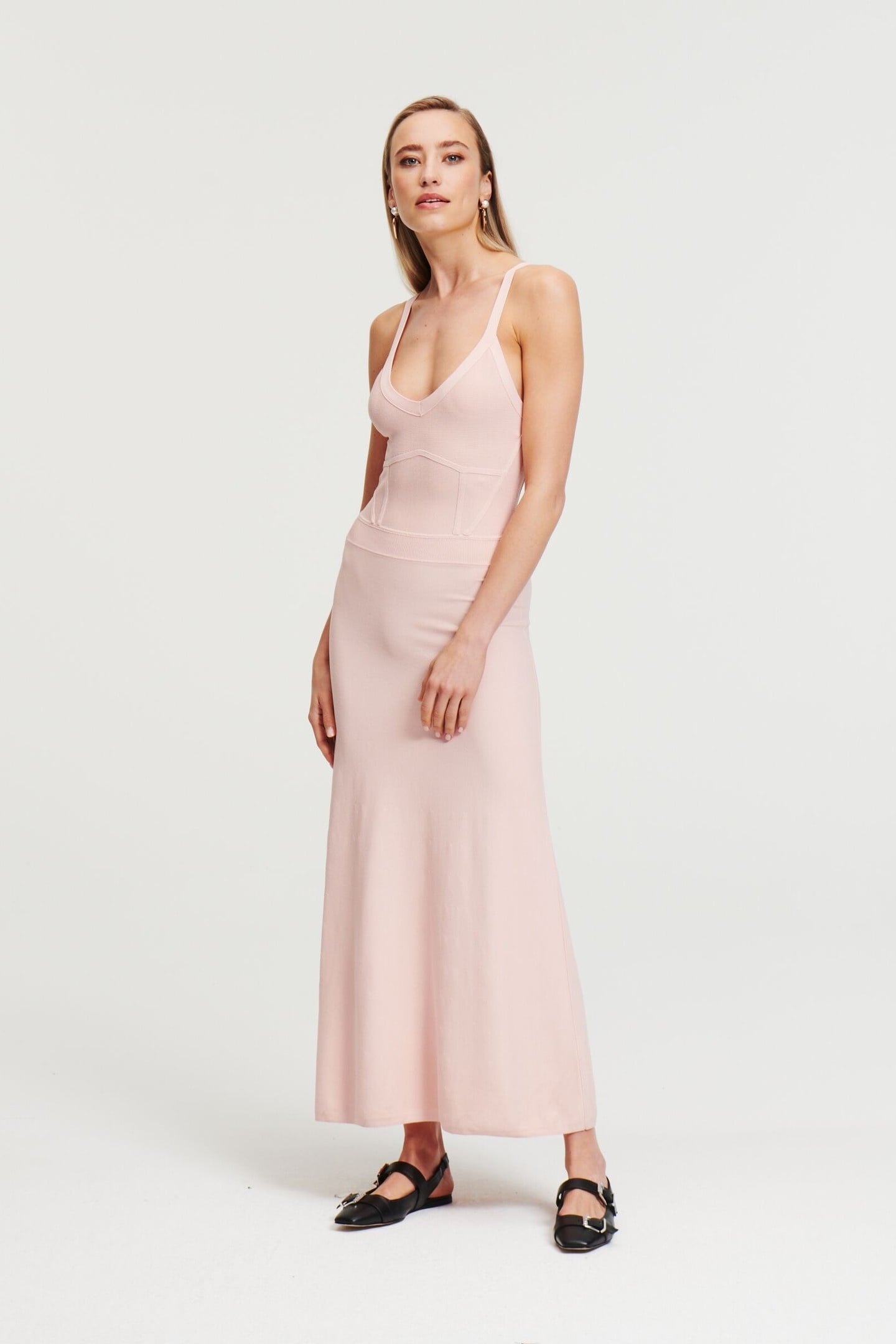 SLEEVELESS KNIT DRESS ROSE SMOKE 6