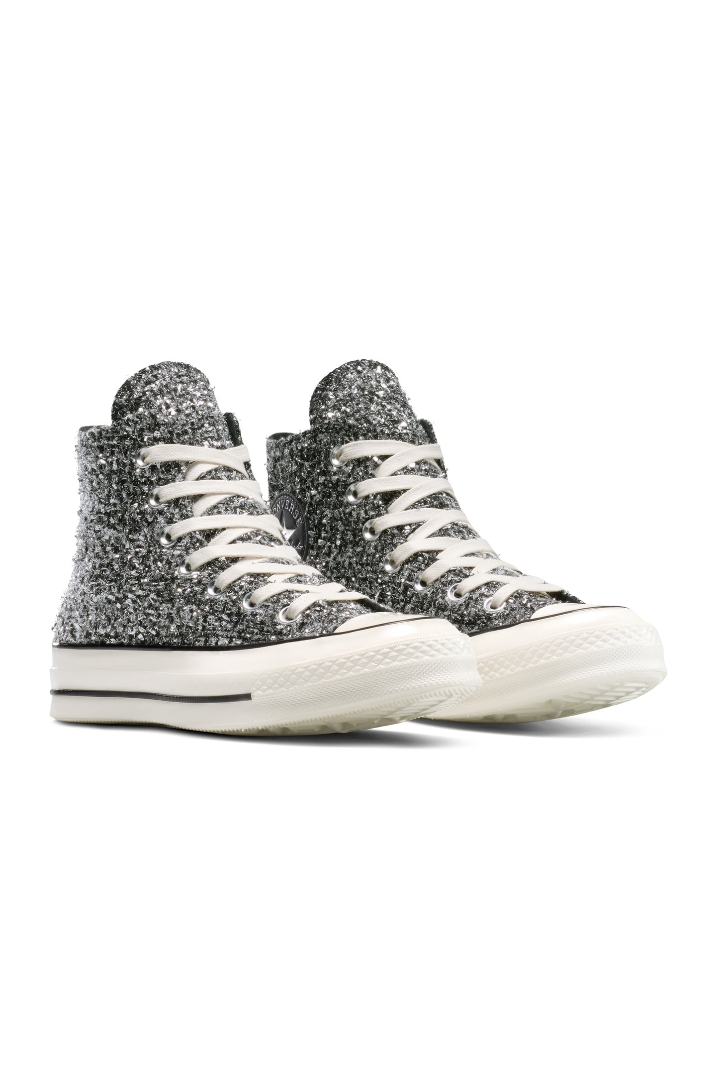 UNISEX CHUCK 70 HI BLACK/SILVER/EGRET 6