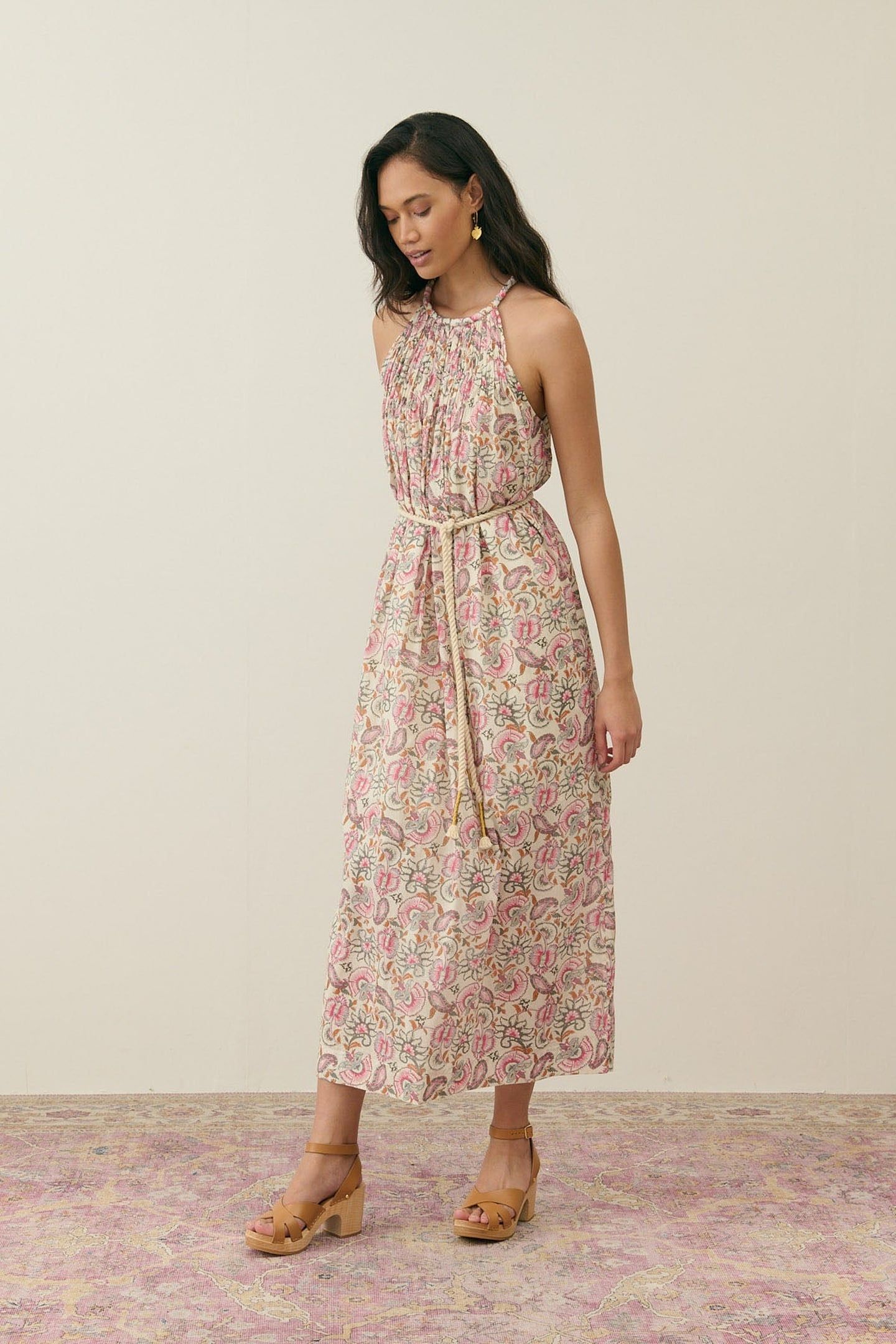 DRESS MARJORIE CREAM DOLCE FLOWERS 3