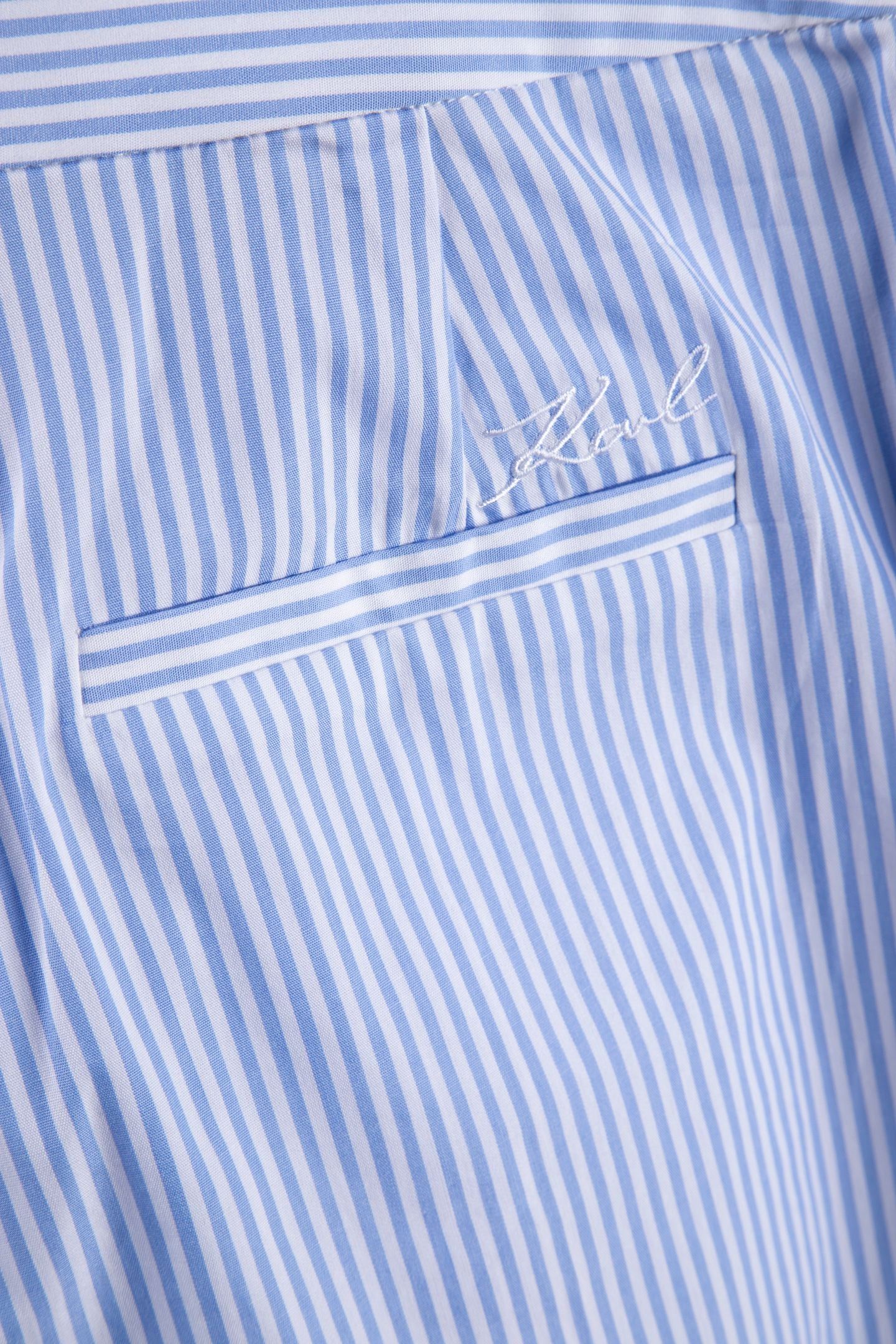 EMBROIDERY CUT OUT SHORTS ULTRAMARINE-WHITE STRIPE 4