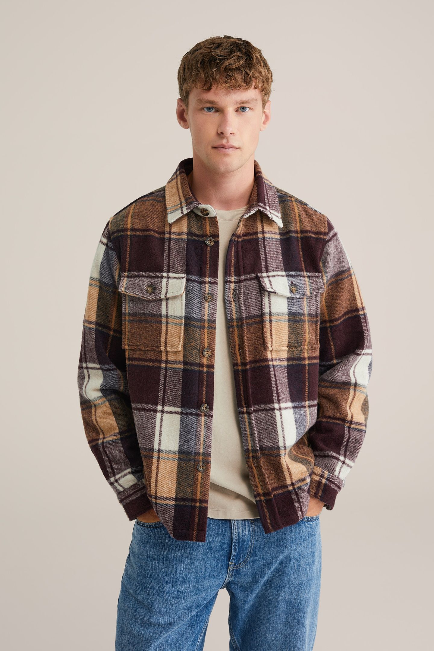 OVERSHIRT BURGUNDY RED 1
