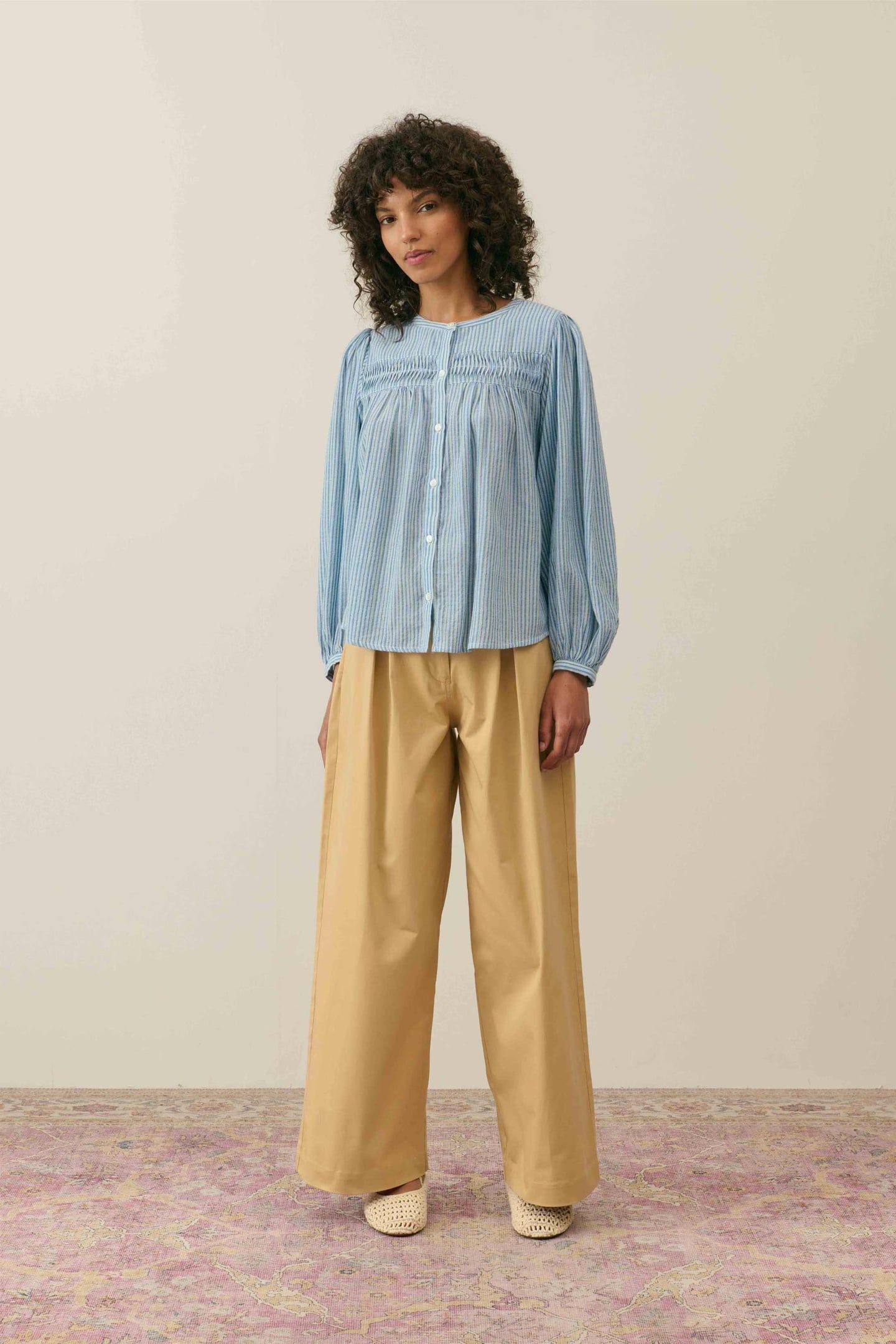 SHIRT JALLY BLUE PARASOL STRIPES 3
