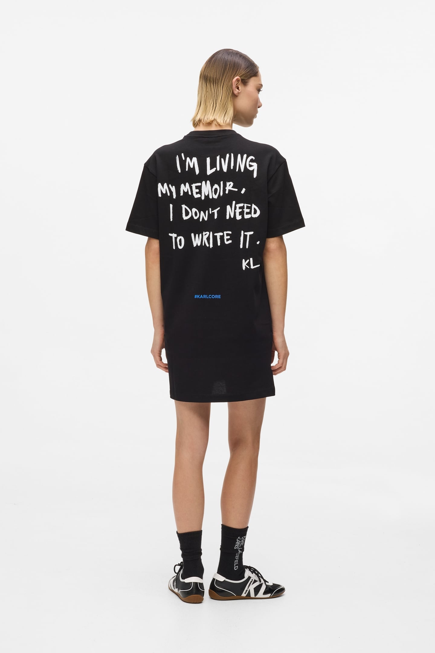 KLJ KARLISM TEE DRESS BLACK 4