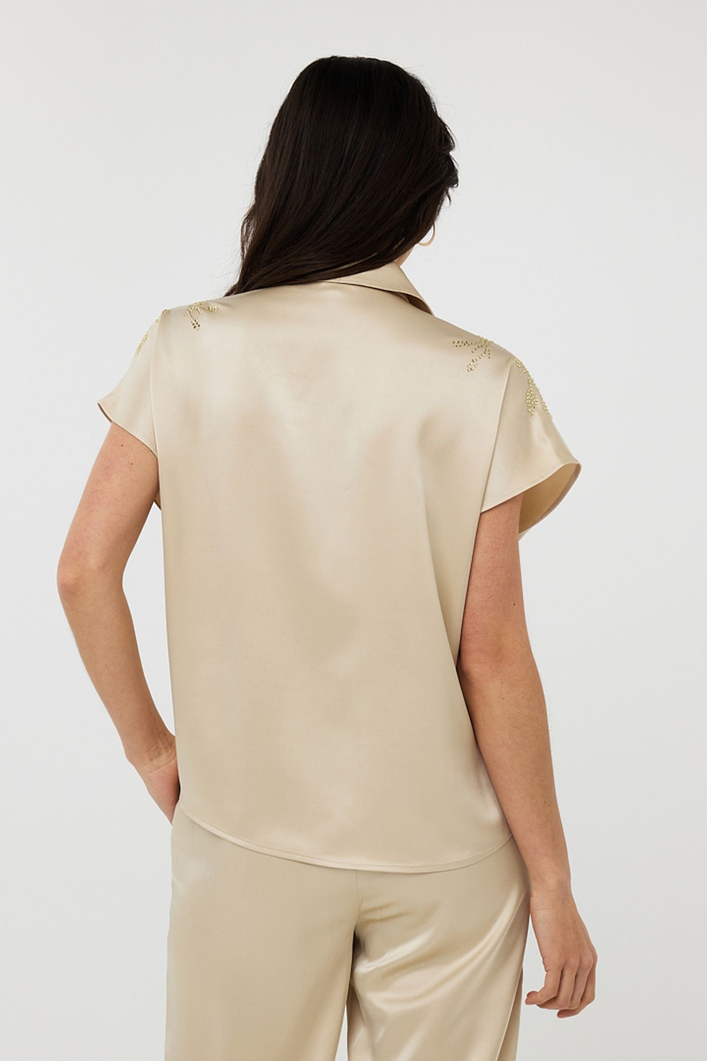 BLOUSE BATWING SEQUINS CHAMPAGNE 4