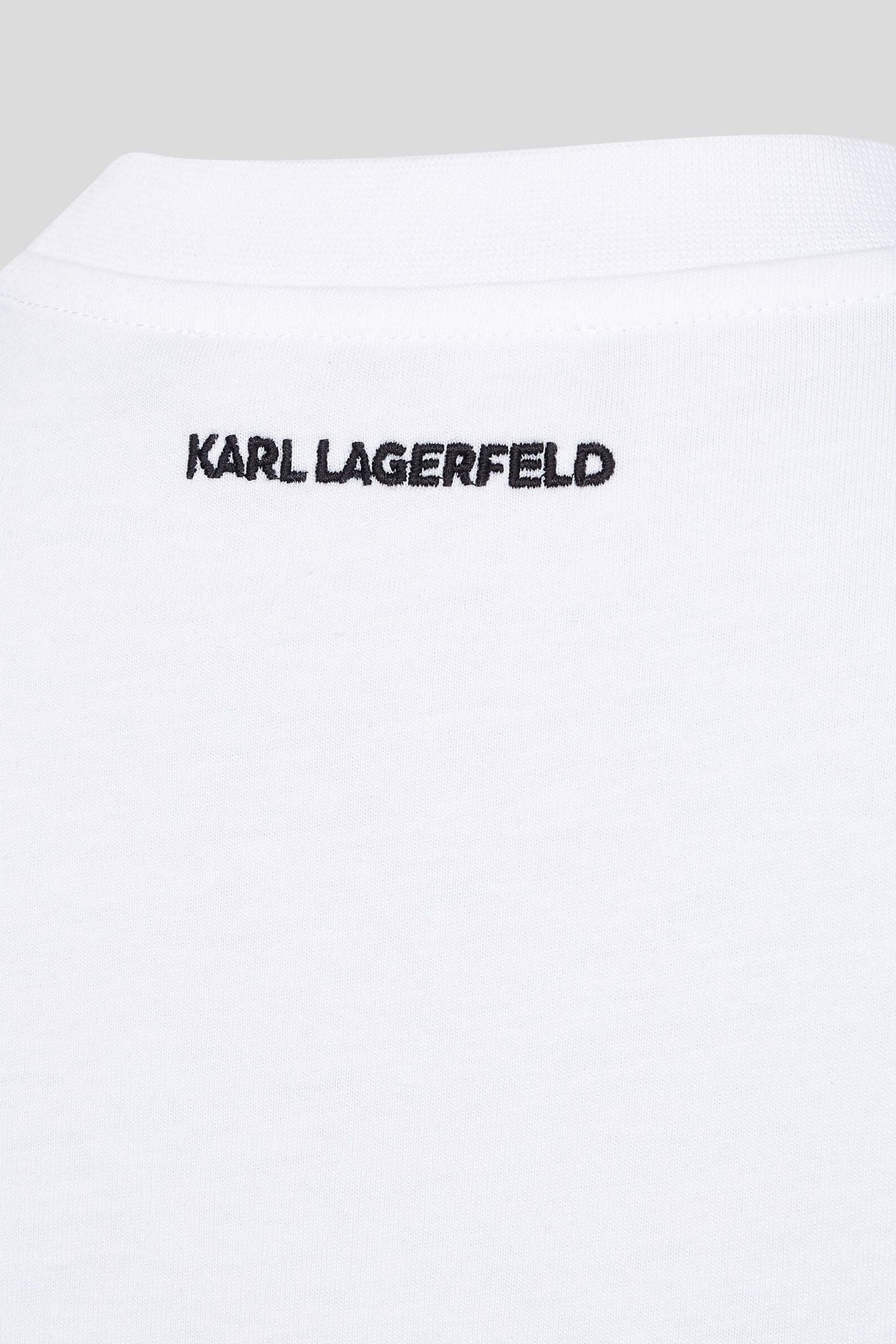 KARL SIGNATURE HEM T-SHIRT WHITE 6