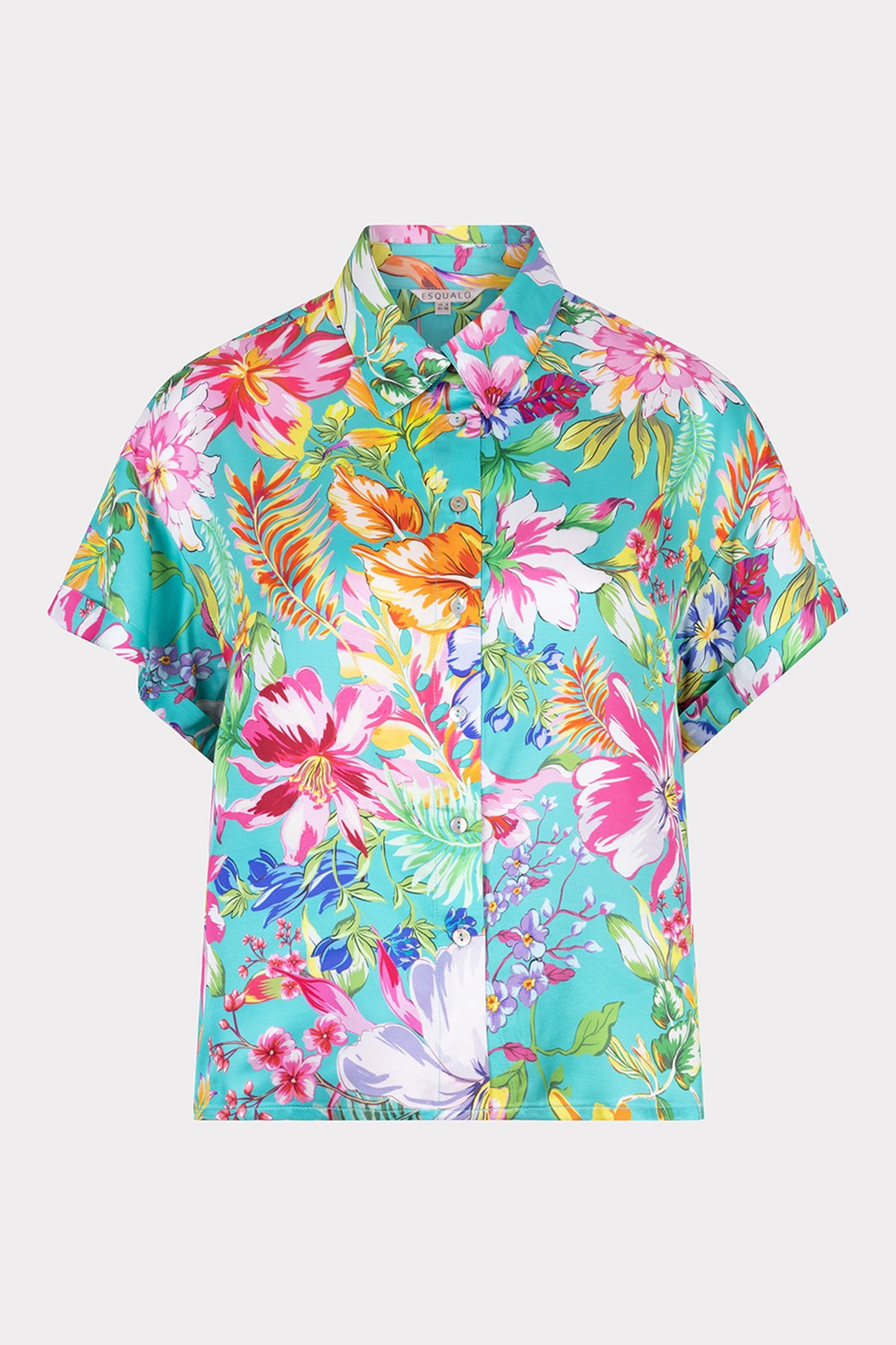 BLOUSE SHORT DISCO FLOWER PRINT 5