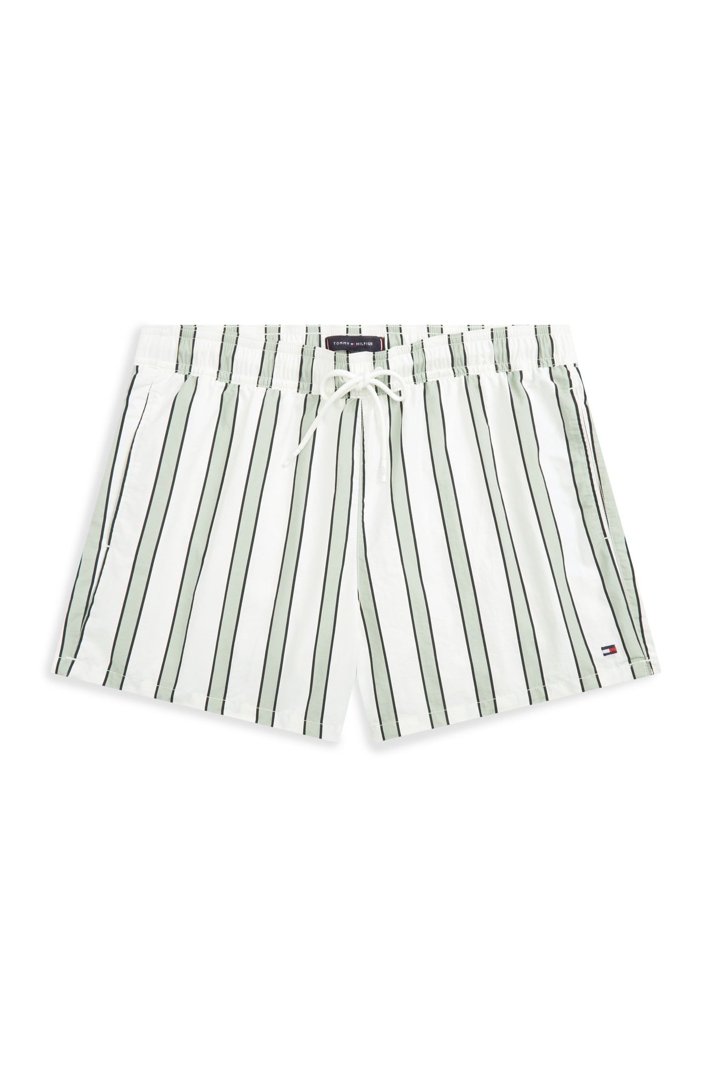SHORT DRAWSTRING SWIM TRUNK STRIPE MINTY GREY 4
