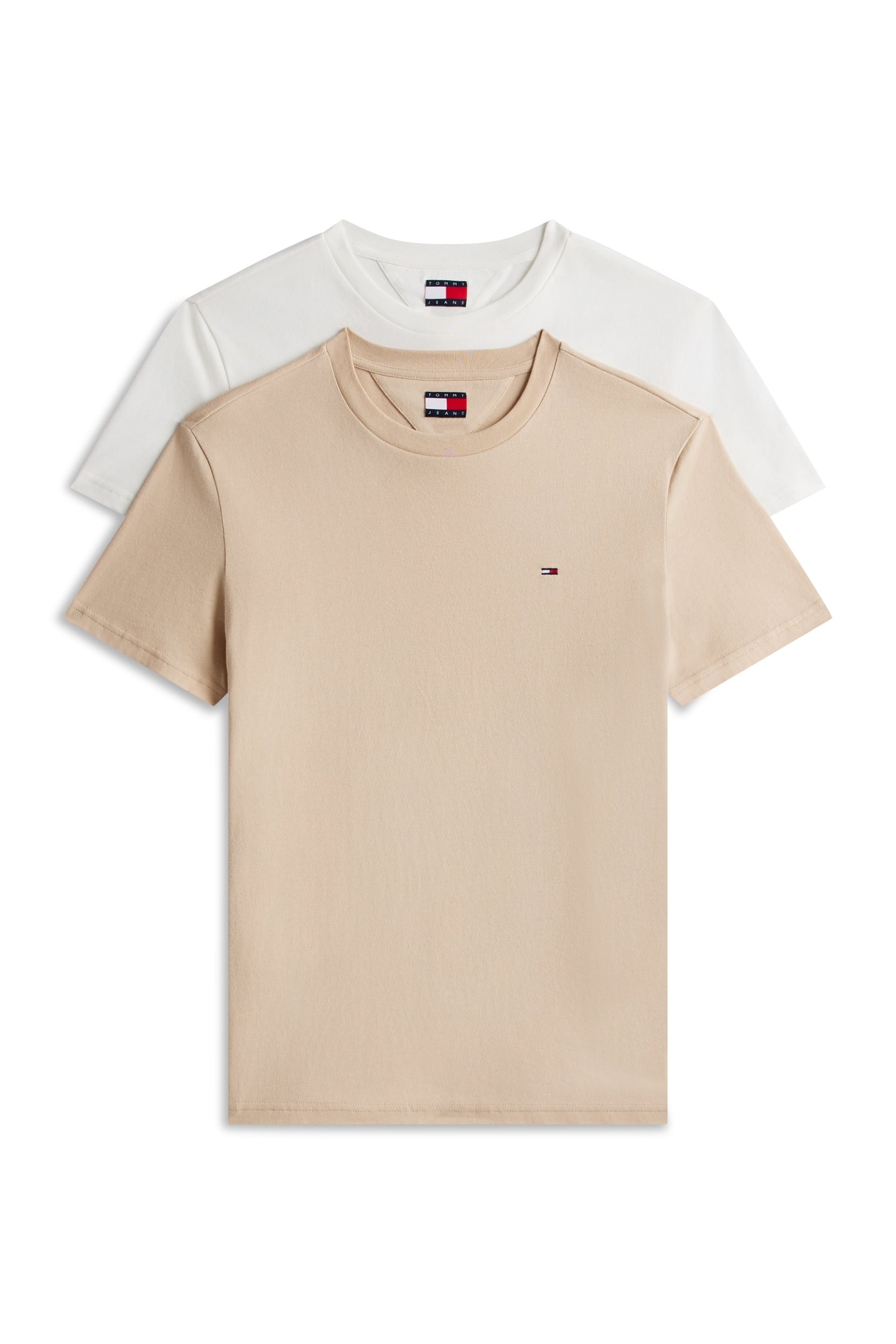 TJM XSLIM 2-PACK JERSEY T-SHIRT ECRU/WHITE CLAY 1
