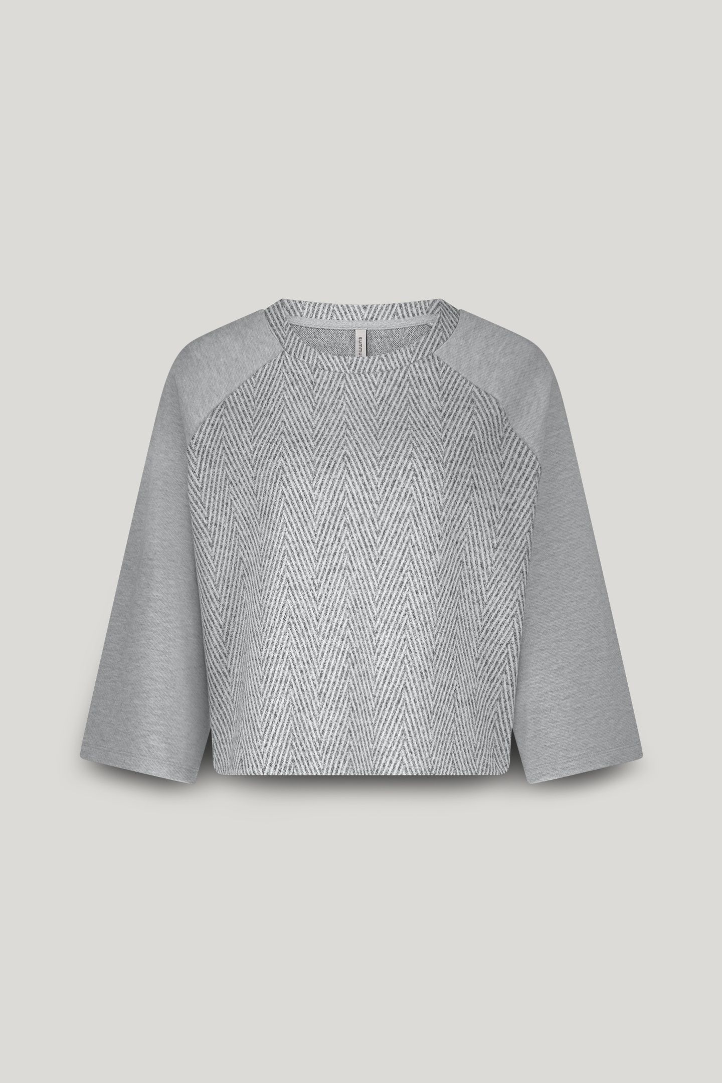 SHORTSLEEVE HARRINGBONE TOP MIST 4