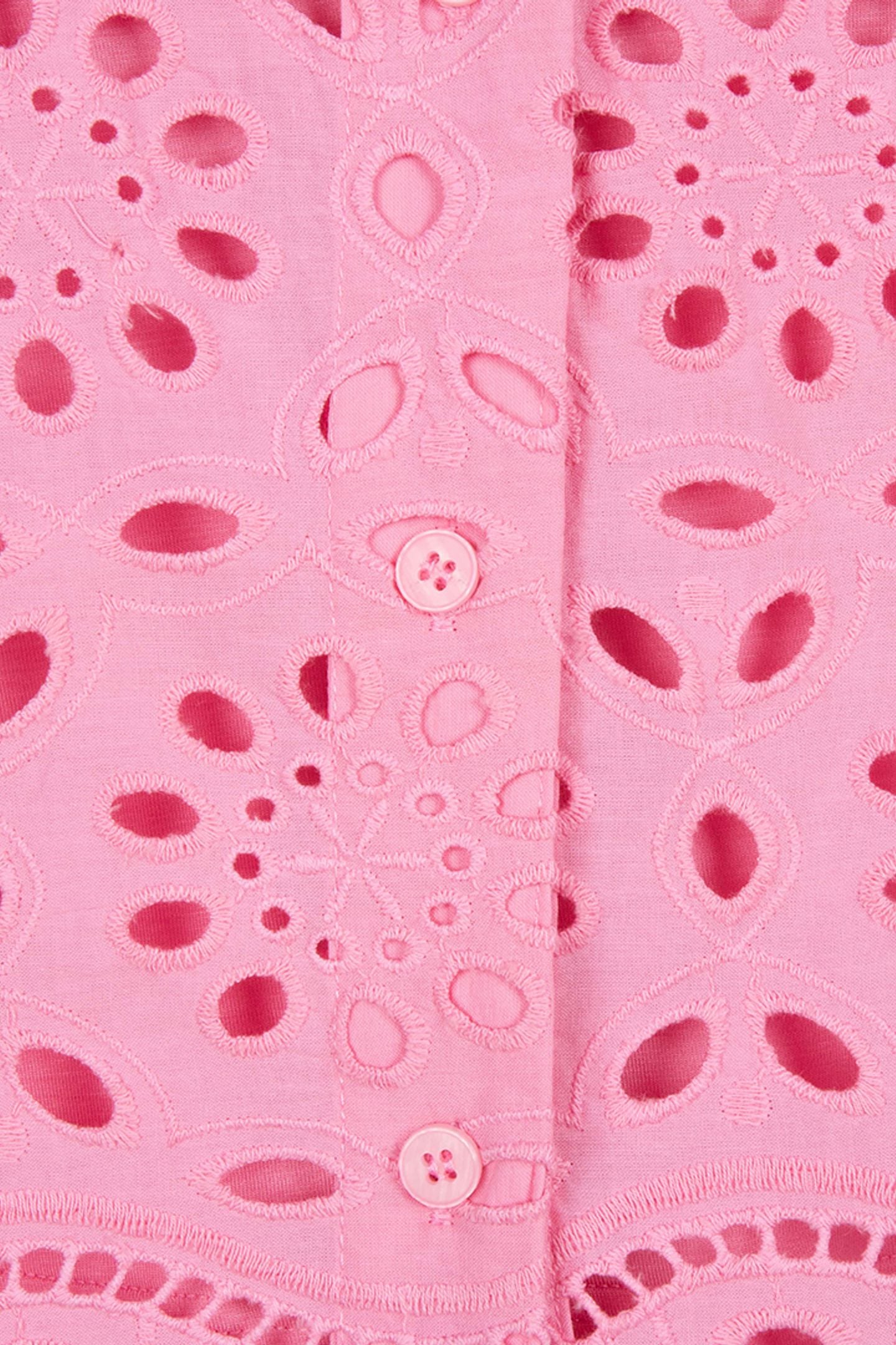 BLOUSE BROIDERY ANGLAISE ROSE 7