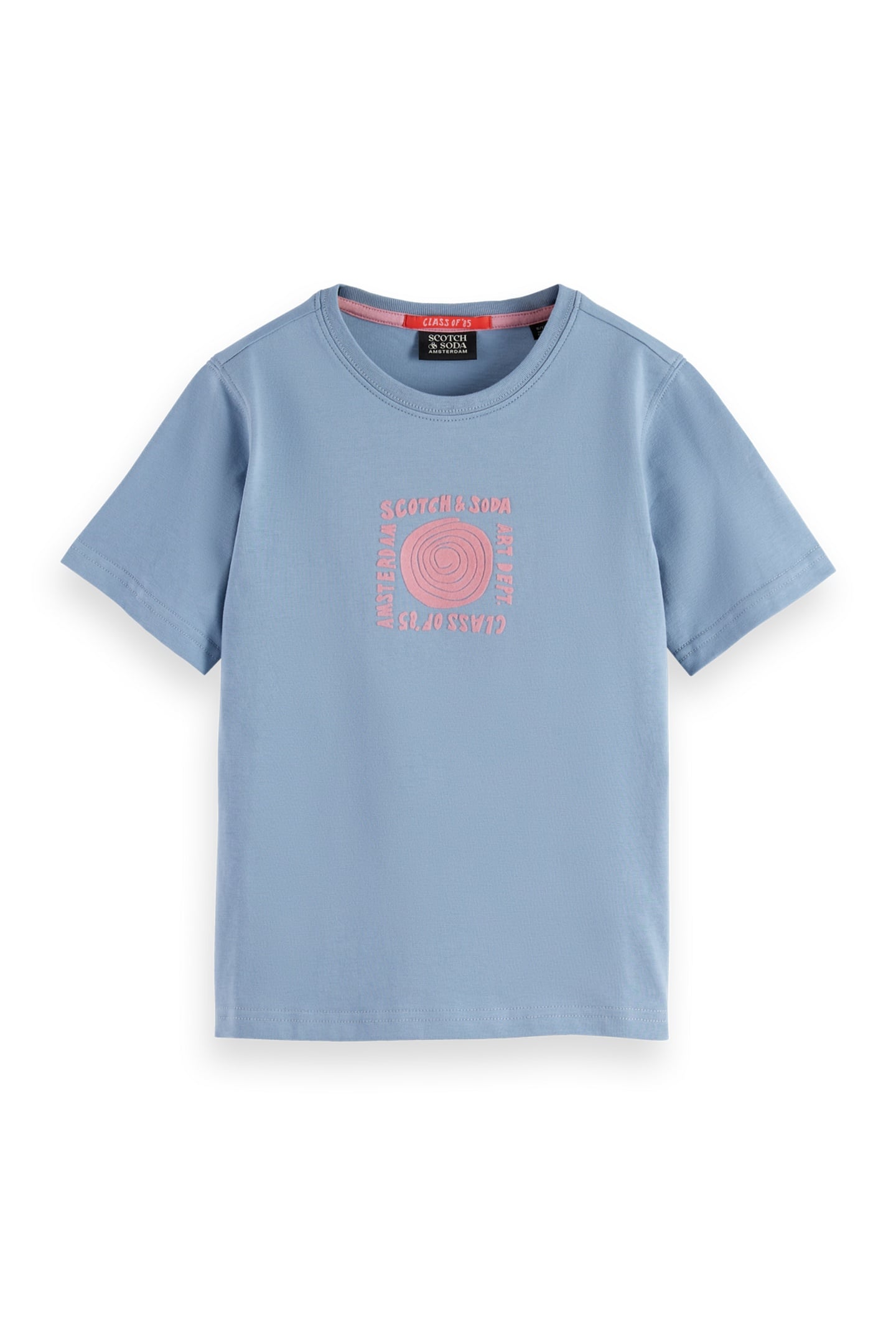 GIRLS RELAXED-FIT ARTWORK T-SHIRT FADED DENIM 1