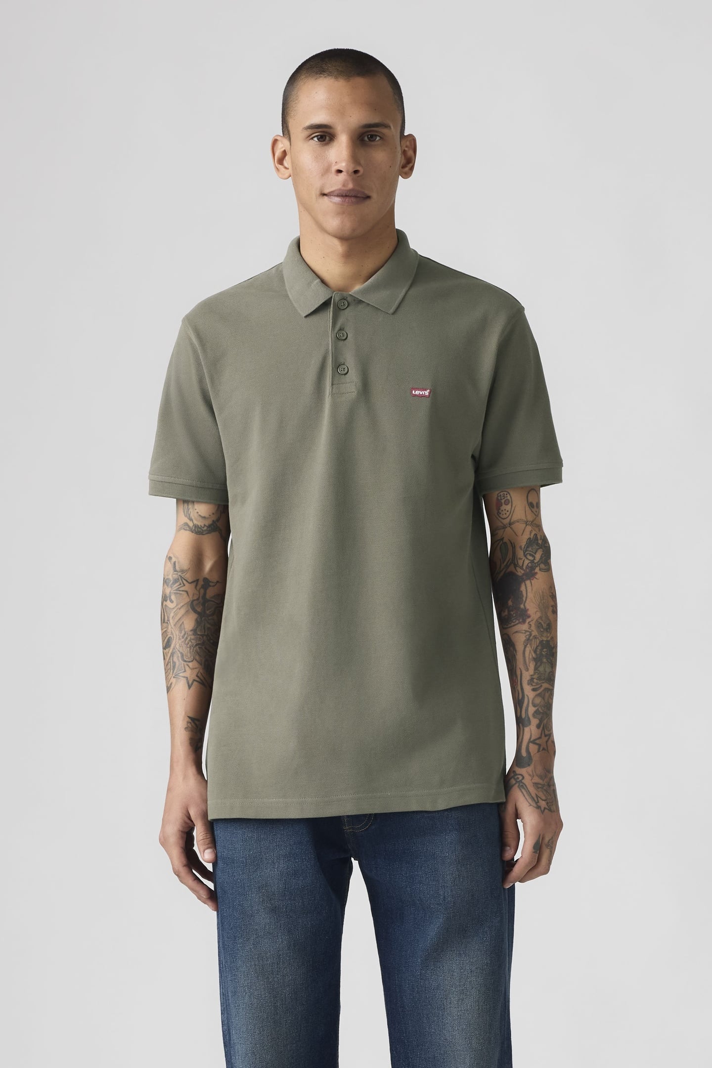 LEVIS HM POLO CLASSIC MULLED BASIL PIQU 2