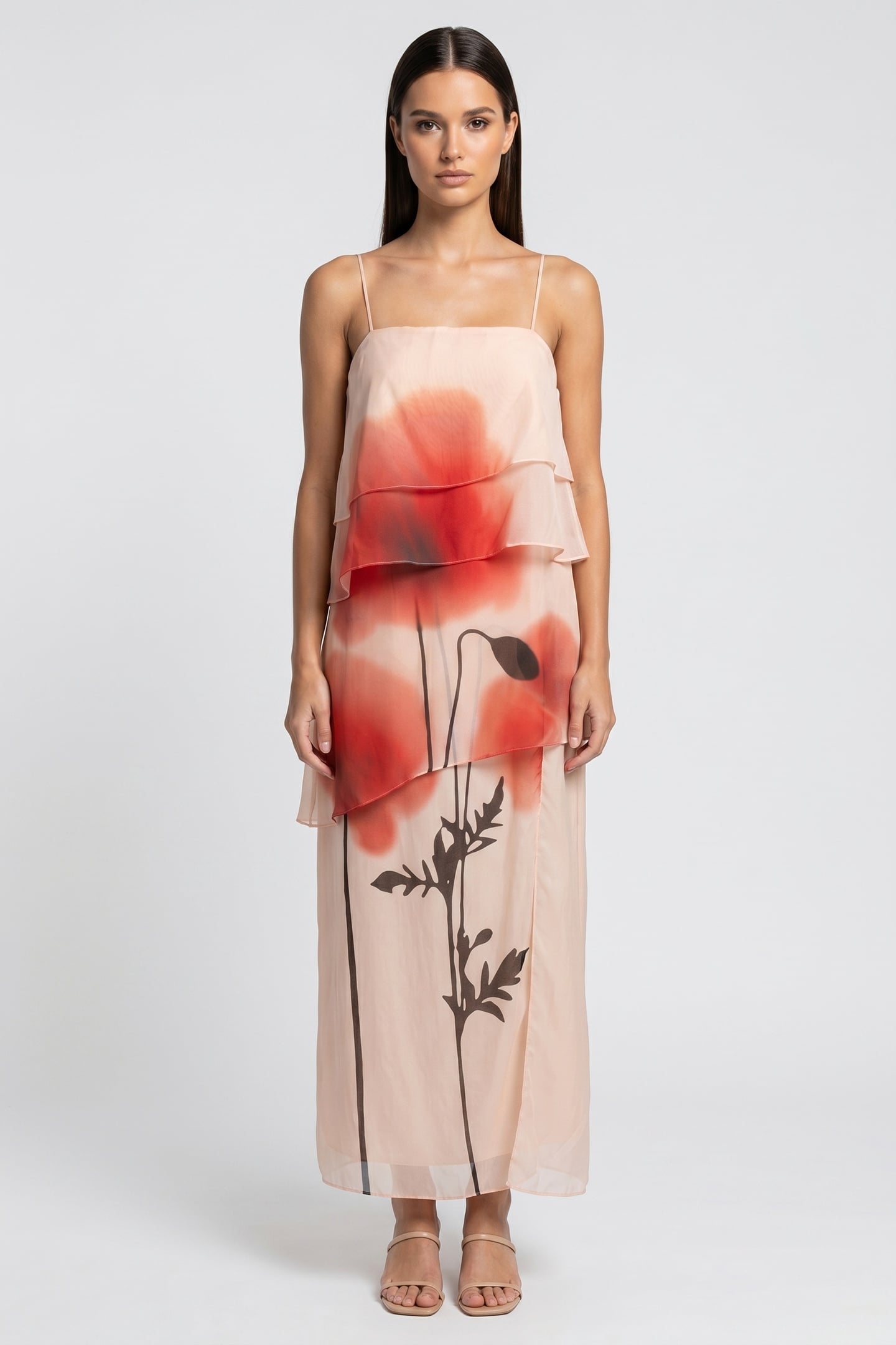 CLAUDETTE DRESS ORANGE 1
